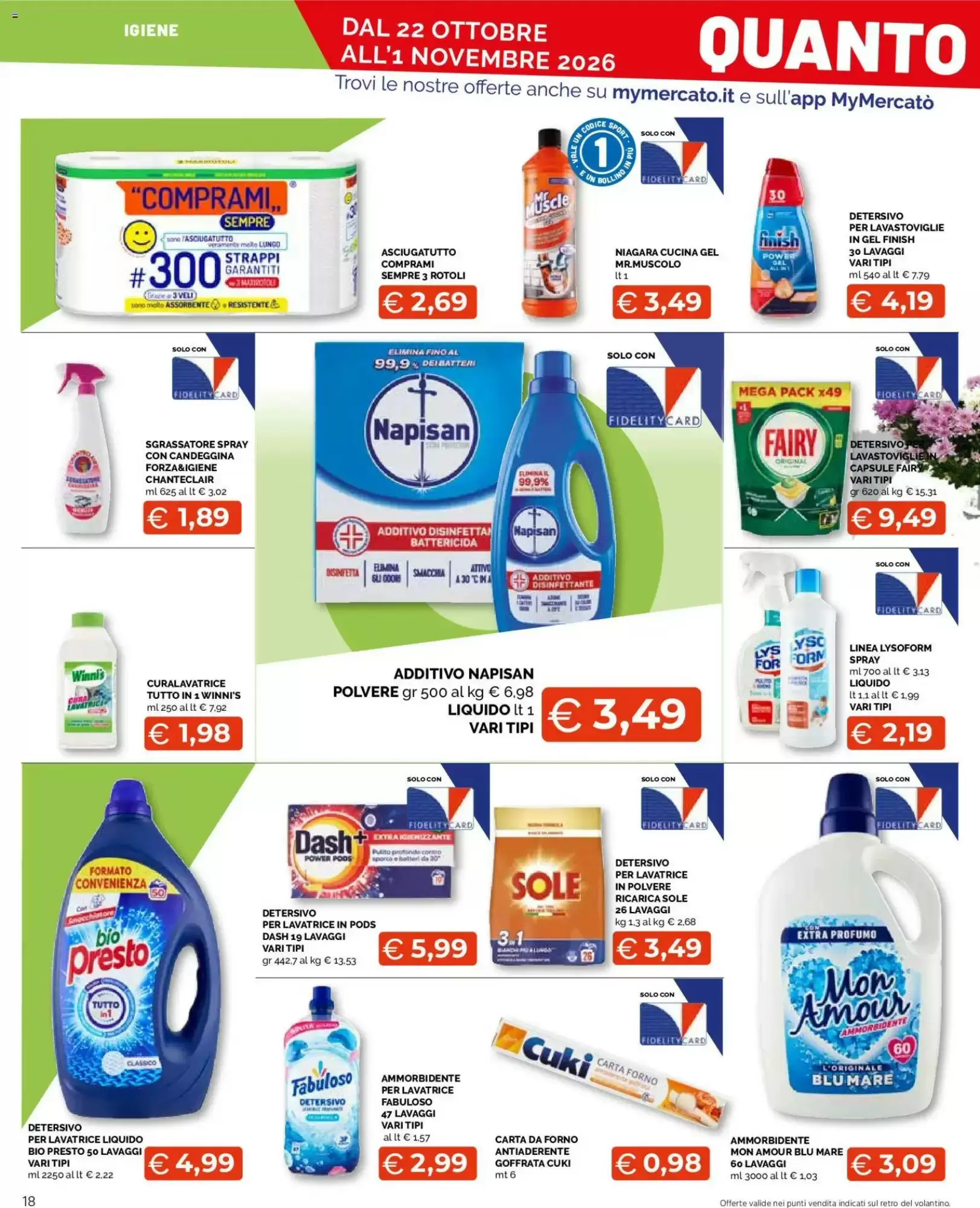 Volantino promozionale Mercatò Extra  valide dal 22/10/2026 - Pagina 18.