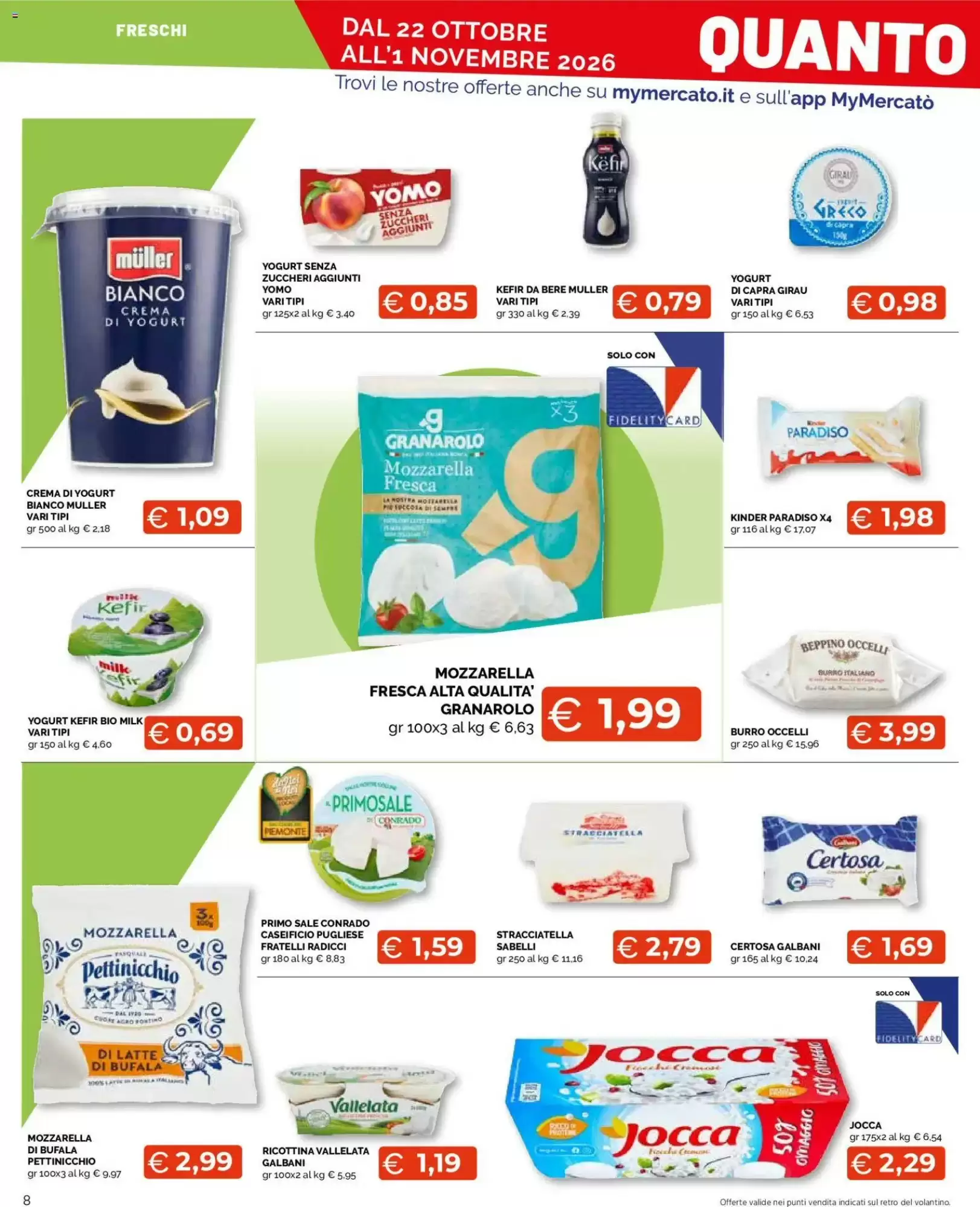Volantino promozionale Mercatò Extra  valide dal 22/10/2026 - Pagina 8.