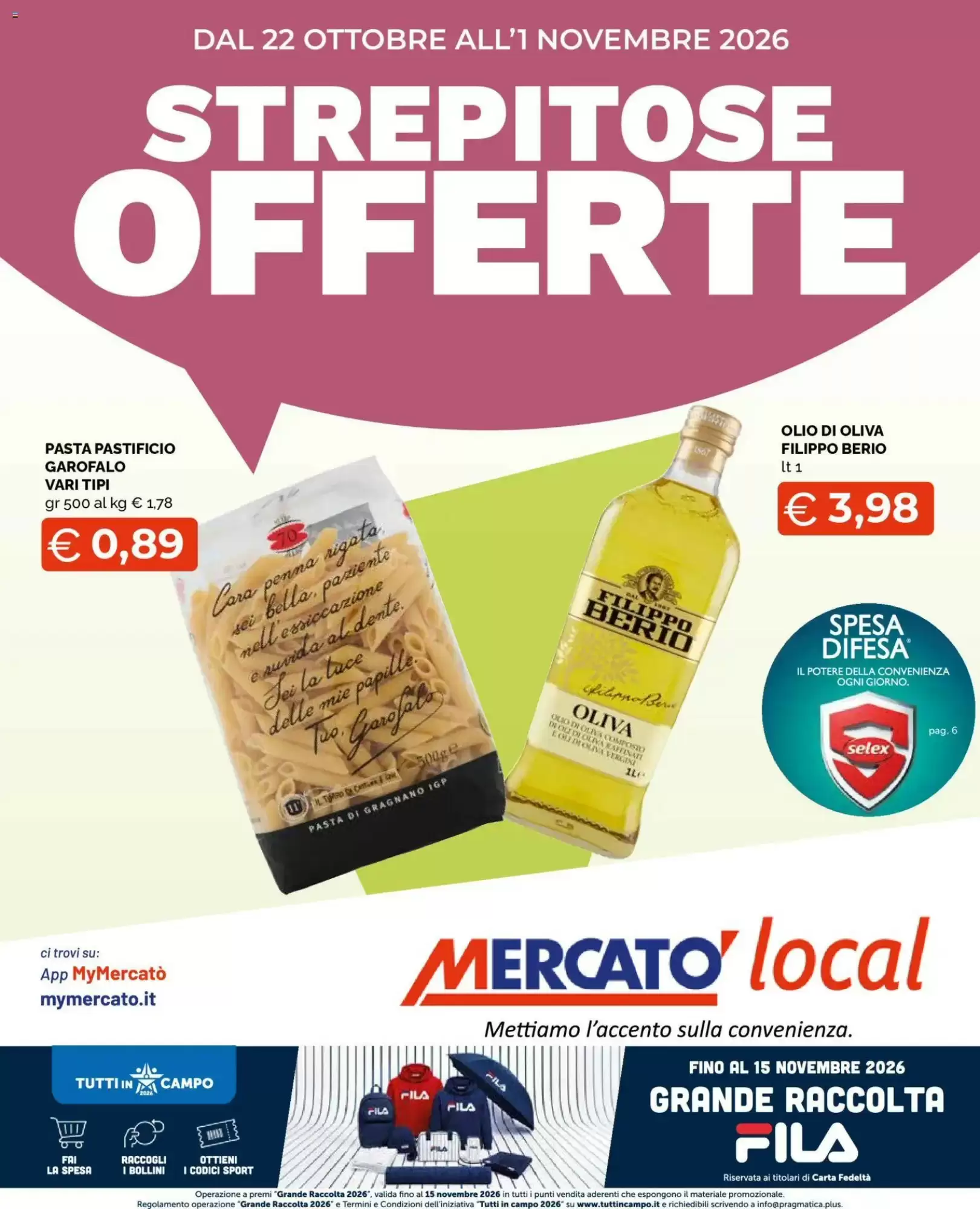 Volantino promozionale Mercatò valide dal 22/10/2026 - Pagina 1.