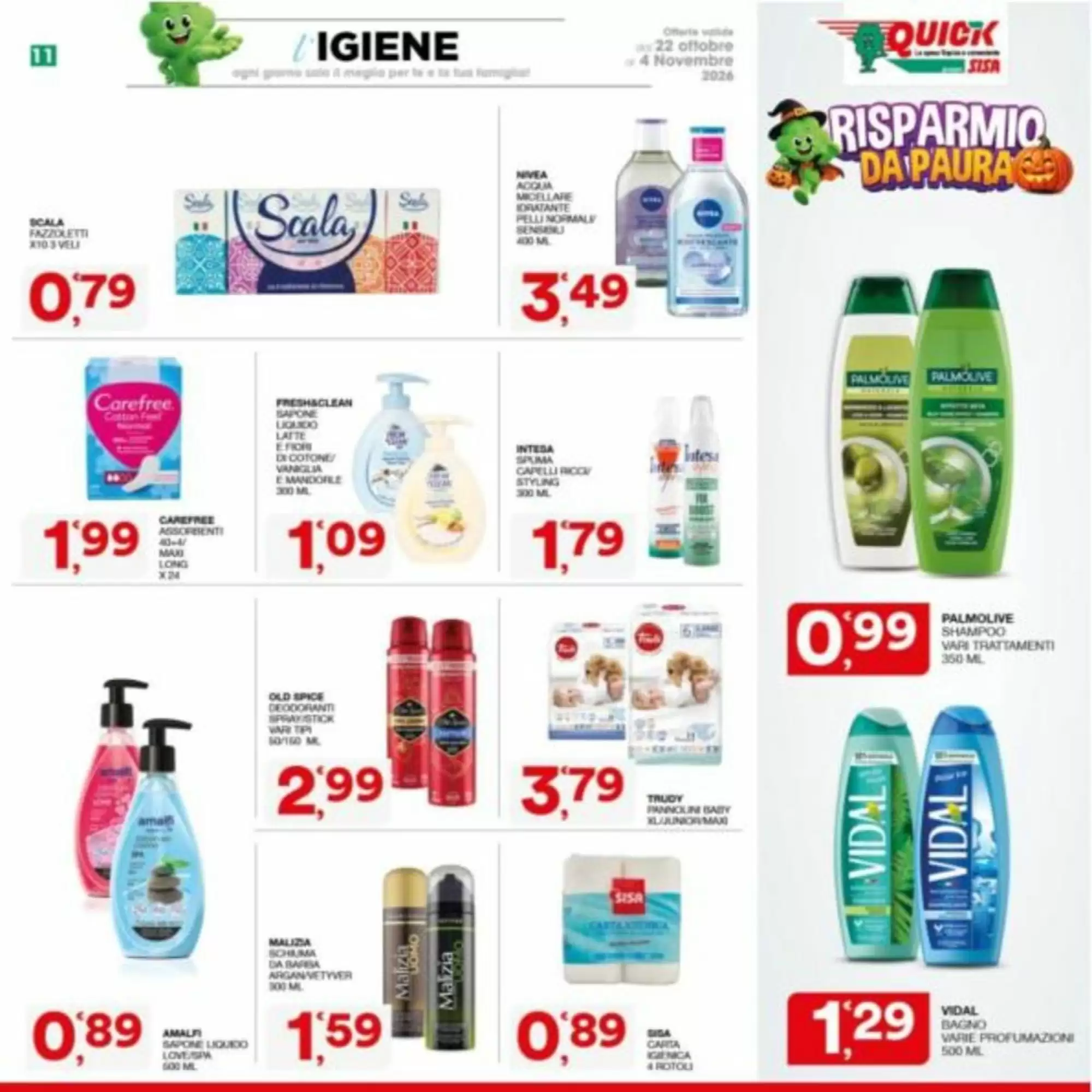 Volantino promozionale Quick Sisa  valide dal 22/10/2026 - Pagina 11.