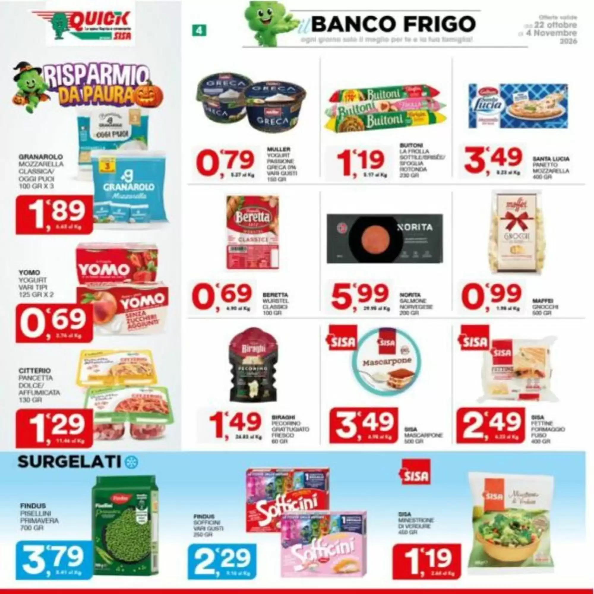 Volantino promozionale Quick Sisa  valide dal 22/10/2026 - Pagina 4.