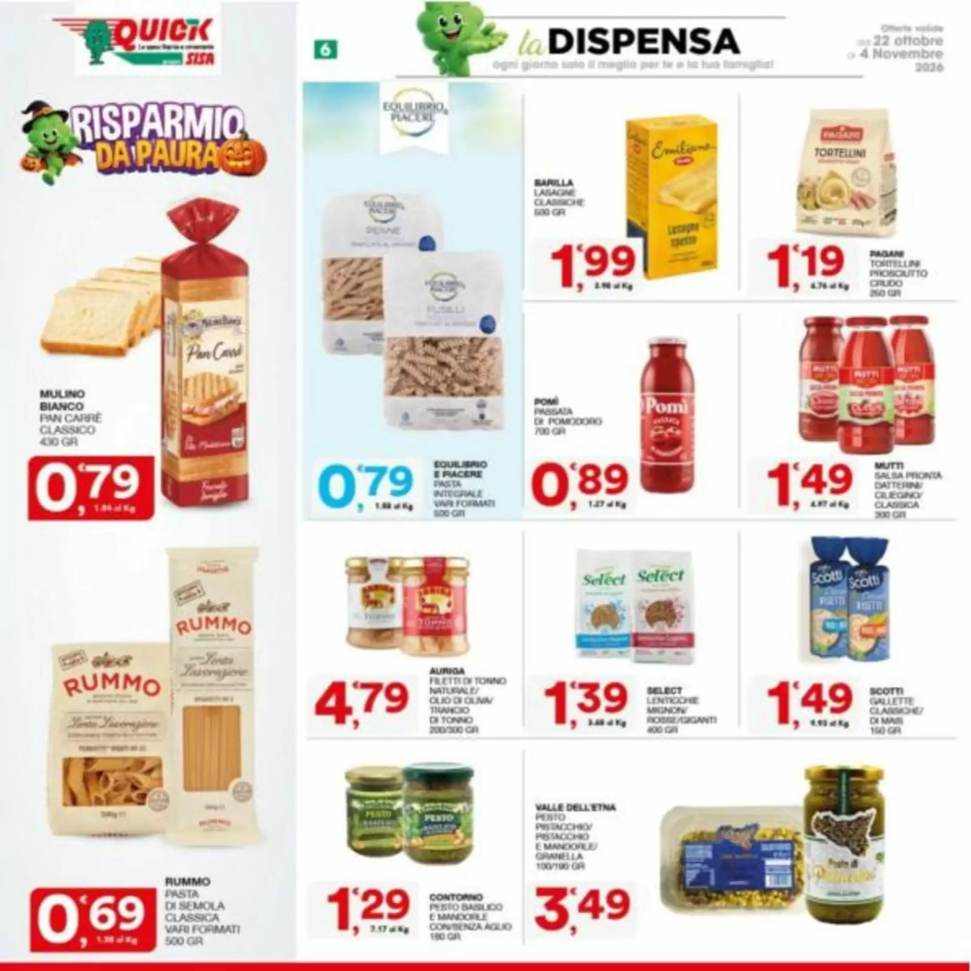 Volantino promozionale Quick Sisa  valide dal 22/10/2026 - Pagina 6.