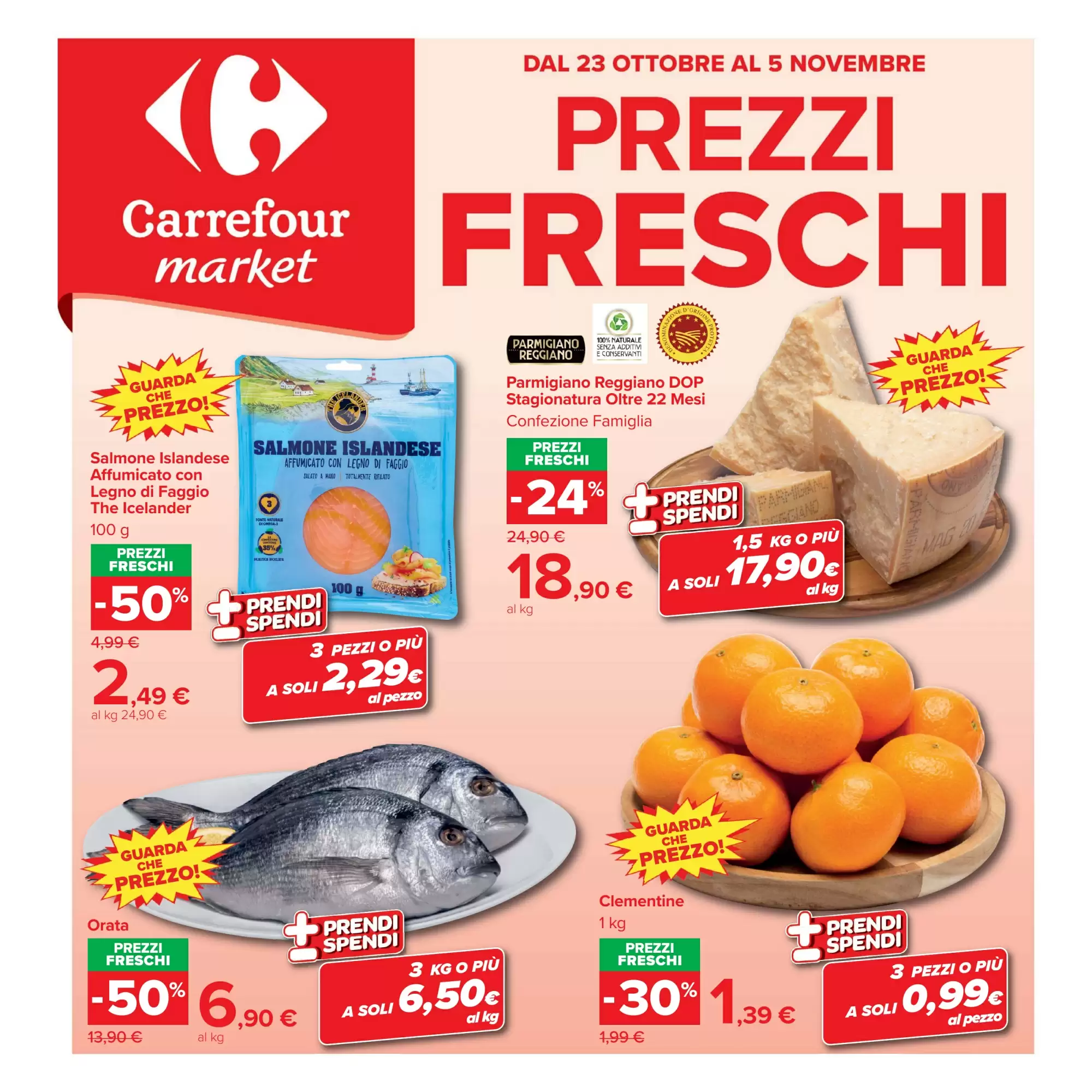 Volantino promozionale Carrefour Market  valide dal 23/10/2026 - Pagina 1.