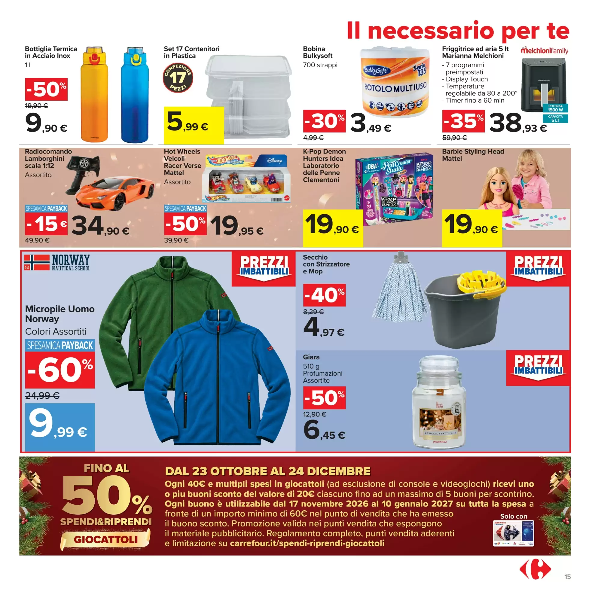 Volantino promozionale Carrefour Market  valide dal 23/10/2026 - Pagina 15.