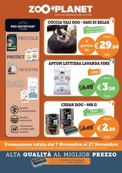 Volantino promozionale ZooPlanet  valide dal 07/11/2026