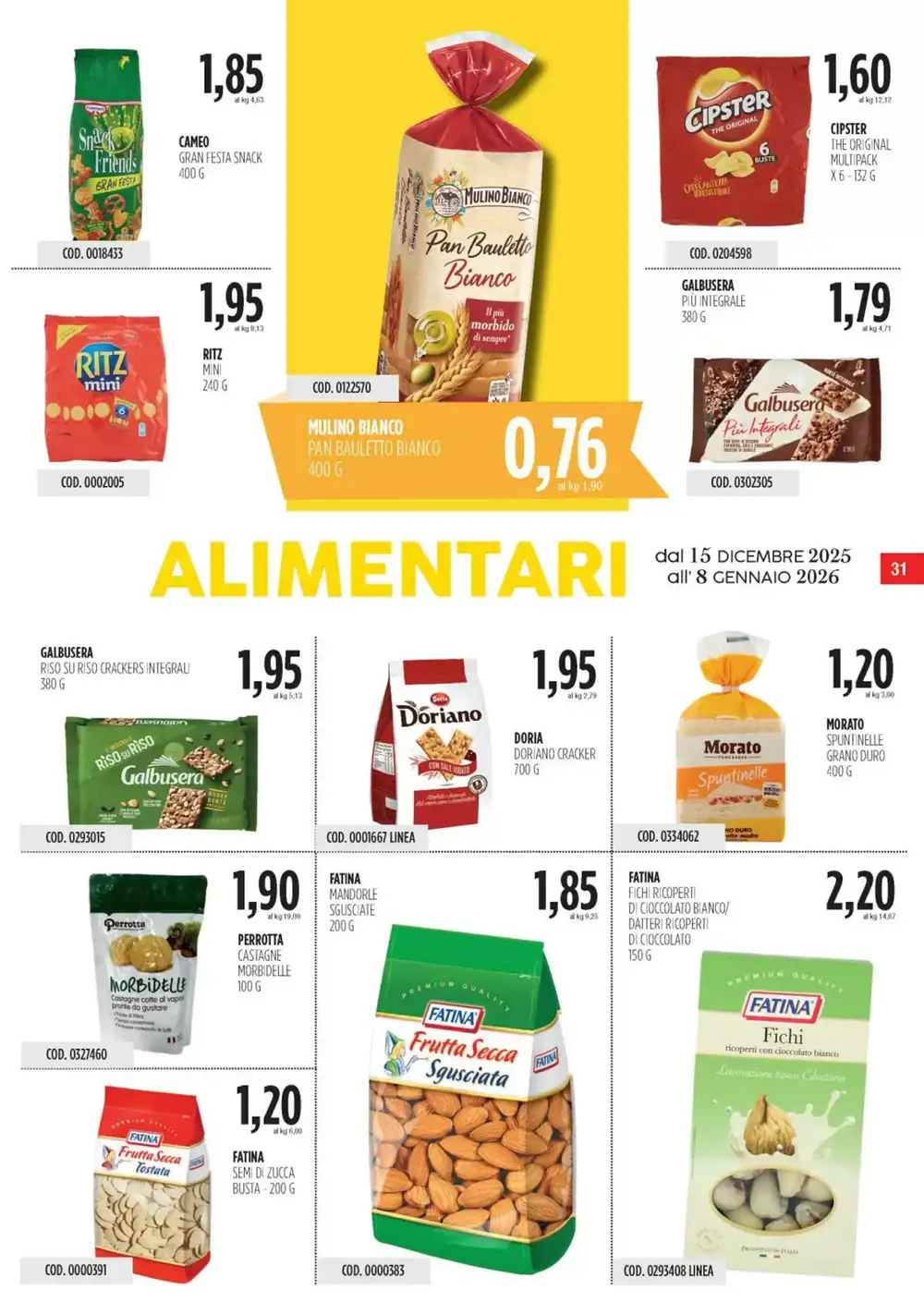 Volantino promozionale Carico Cash & Carry  valide dal 15/12/2026 - Pagina 31.