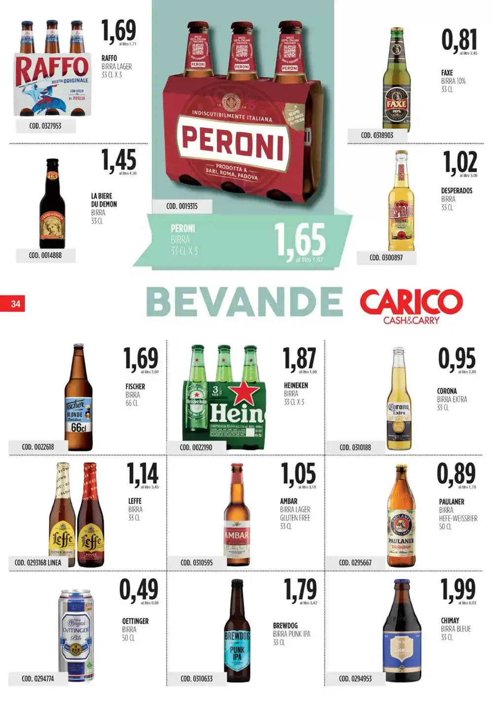 Volantino promozionale Carico Cash & Carry  valide dal 15/12/2026 - Pagina 34.