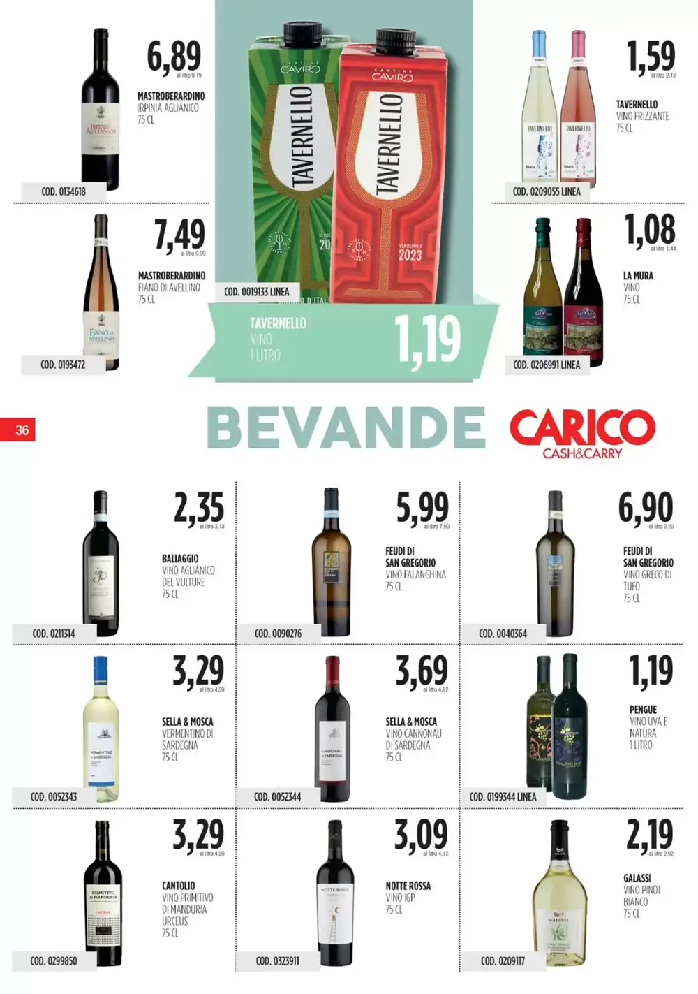 Volantino promozionale Carico Cash & Carry  valide dal 15/12/2026 - Pagina 36.