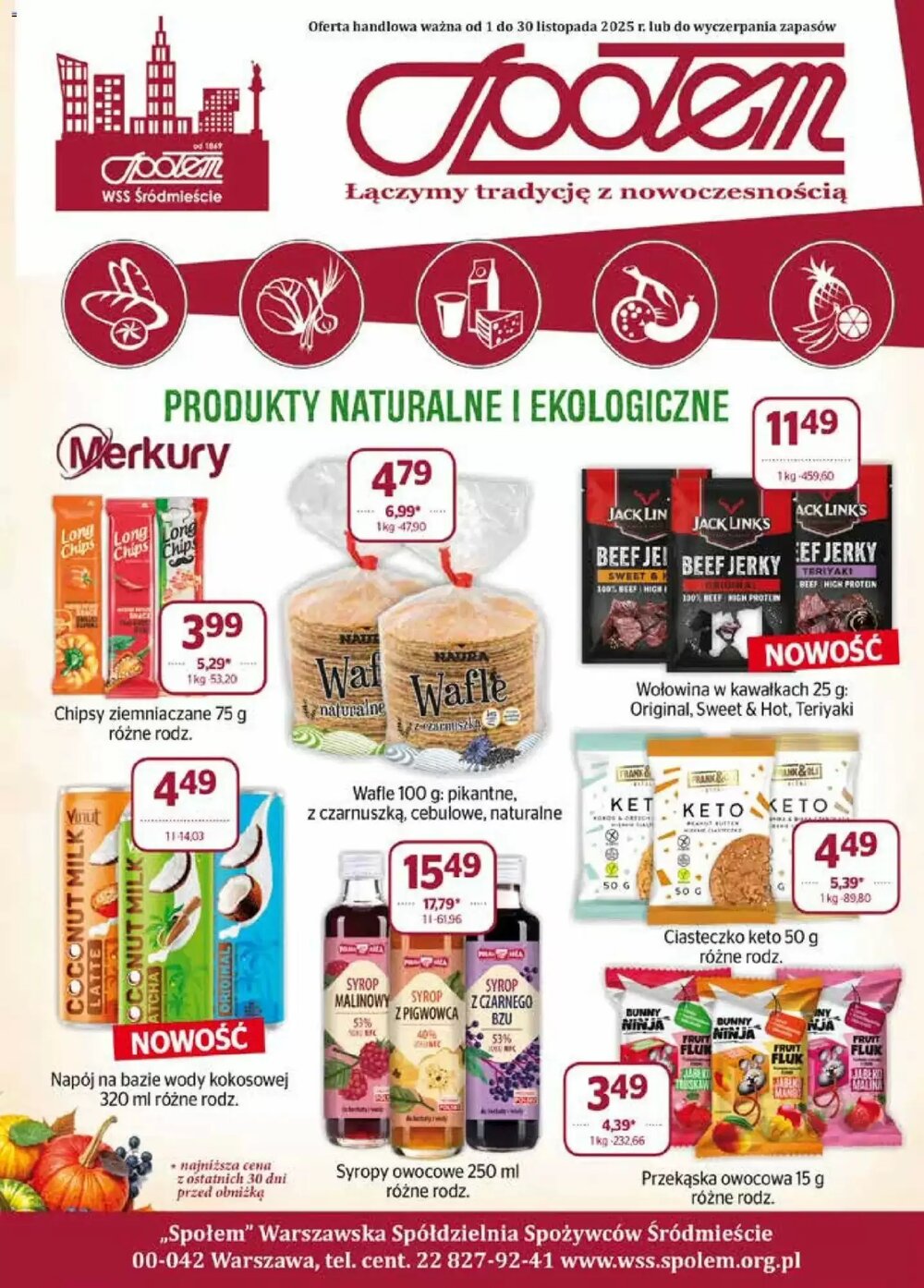 Gazetka promocyjna Społem  ważna od 01.11.2025 - Strona 1.