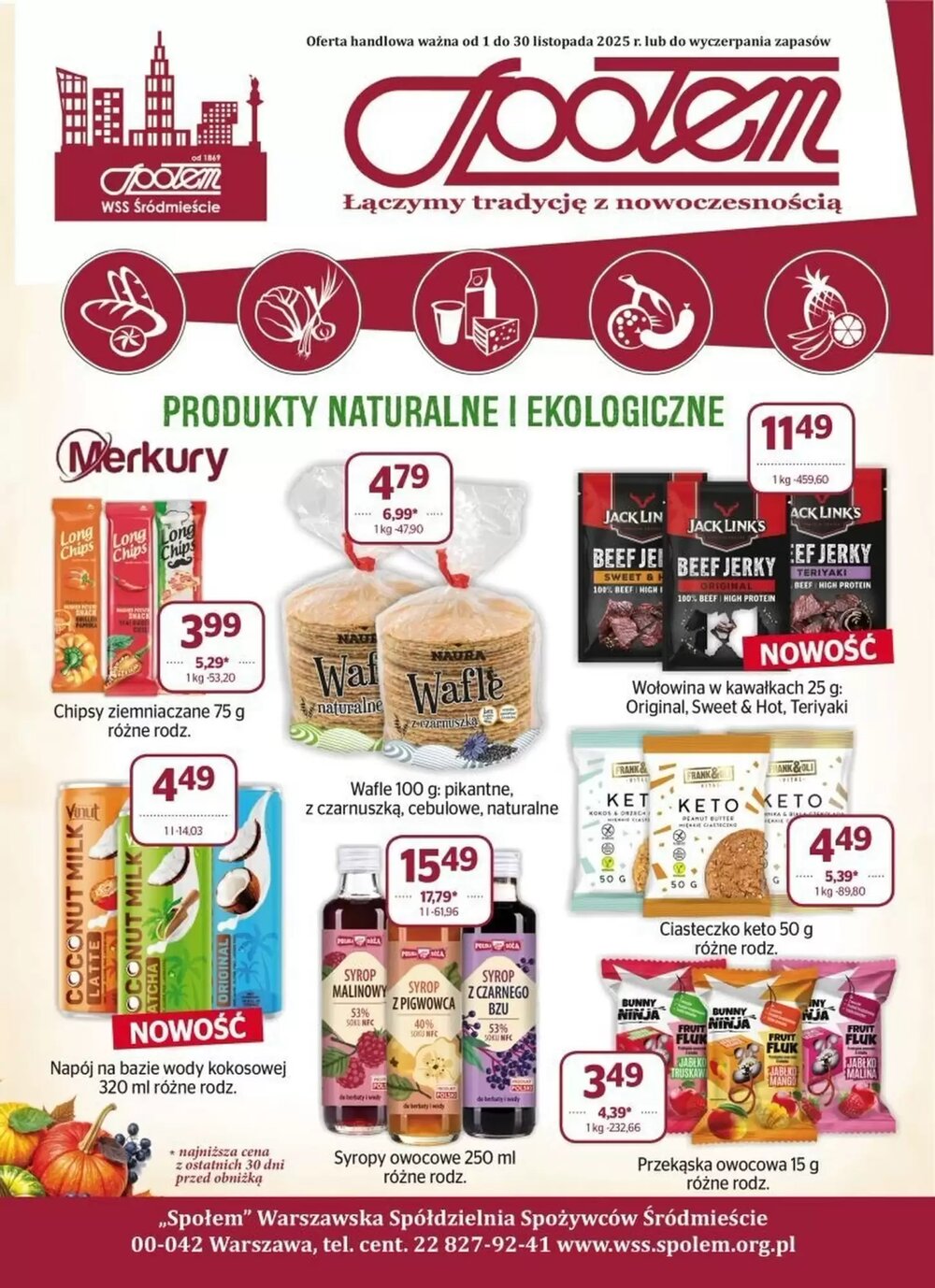 Gazetka promocyjna Społem  ważna od 01.11.2025 - Strona 1.
