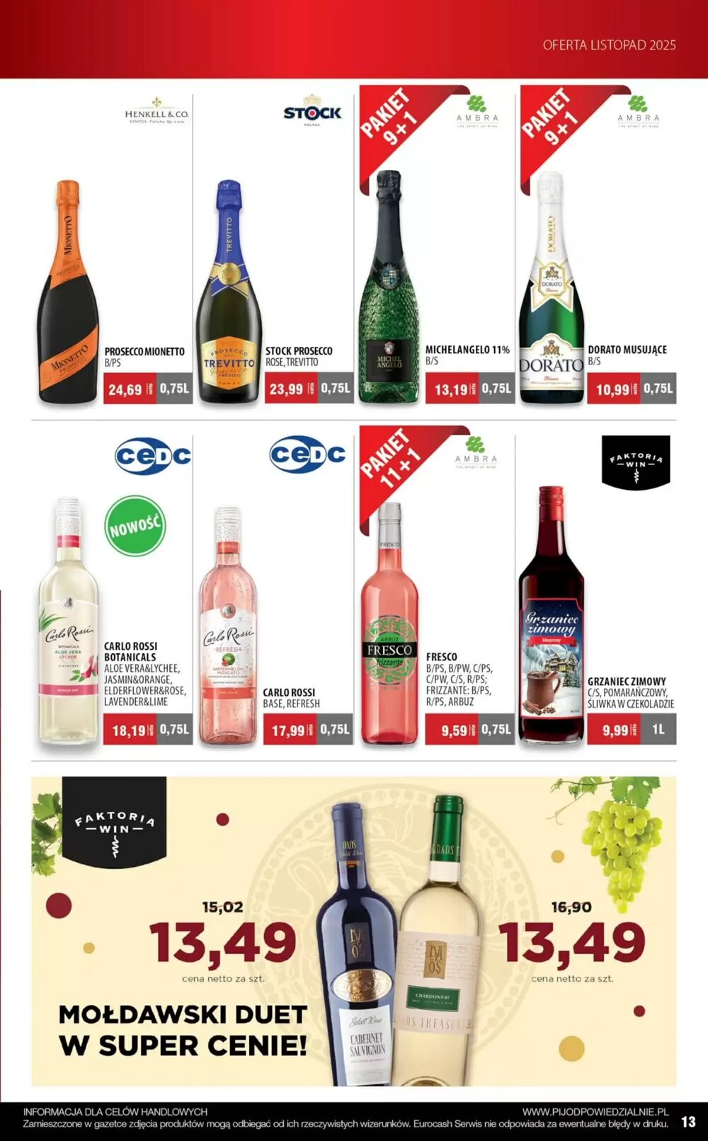 Gazetka promocyjna Eurocash  ważna od 01.11.2025 - Strona 13.