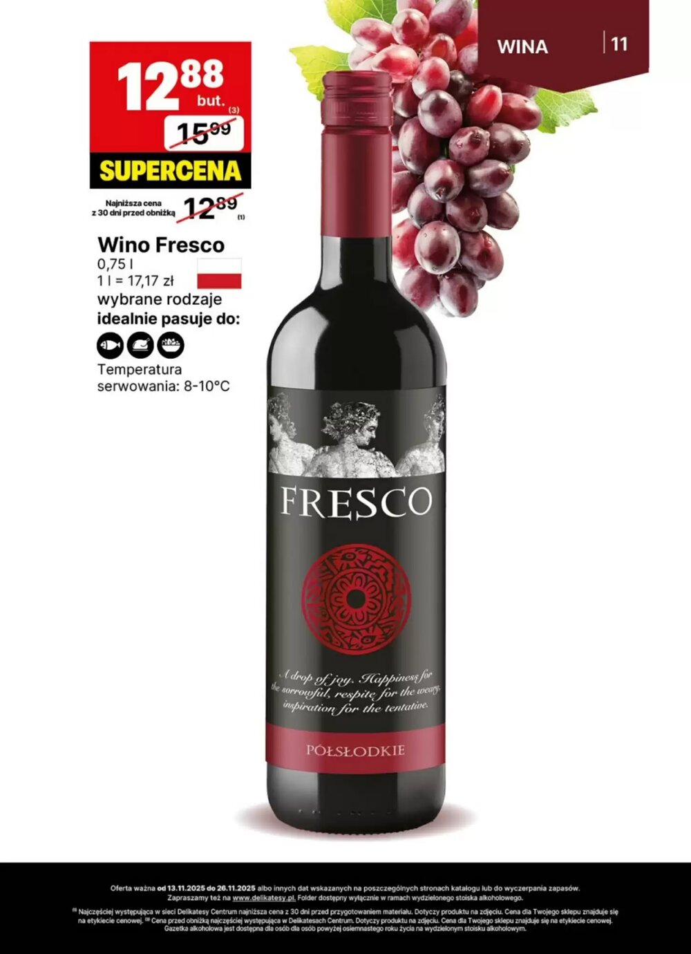 Gazetka promocyjna Delikatesy Centrum  ważna od 13.11.2025 - Strona 11.