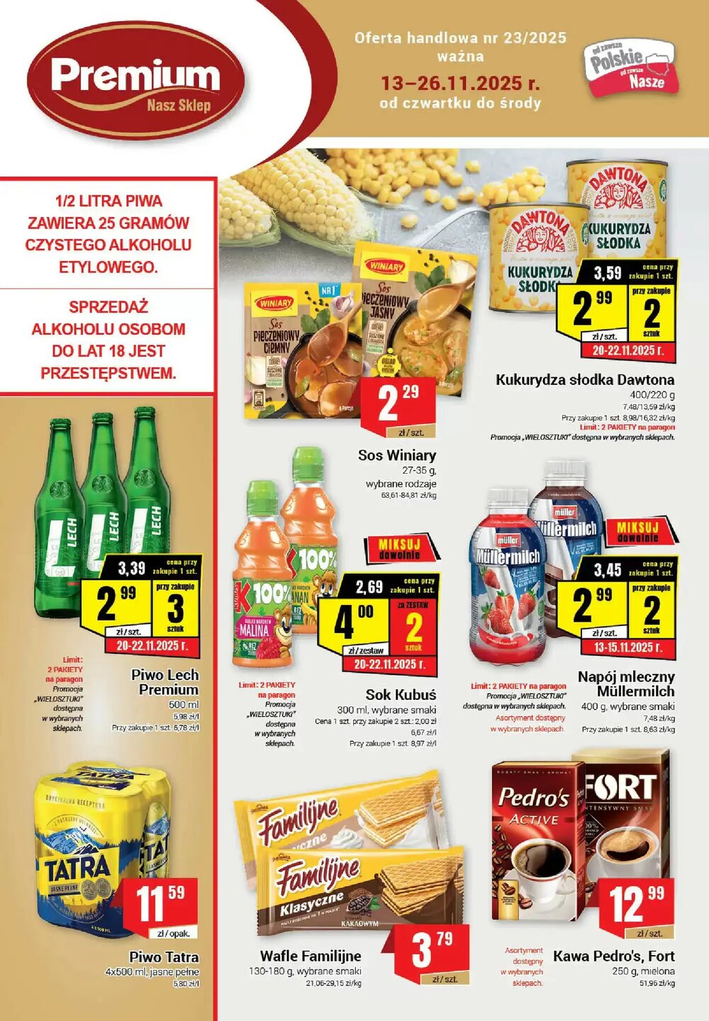 Gazetka promocyjna Premium Nasz Sklep  ważna od 13.11.2025 - Strona 1.
