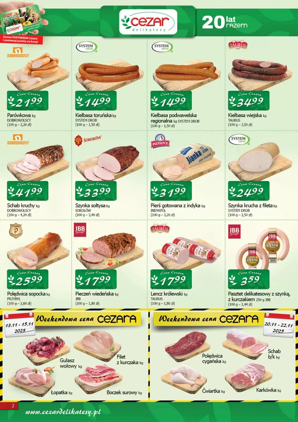 Gazetka promocyjna Cezar Delikatesy  ważna od 13.11.2025 - Strona 2.
