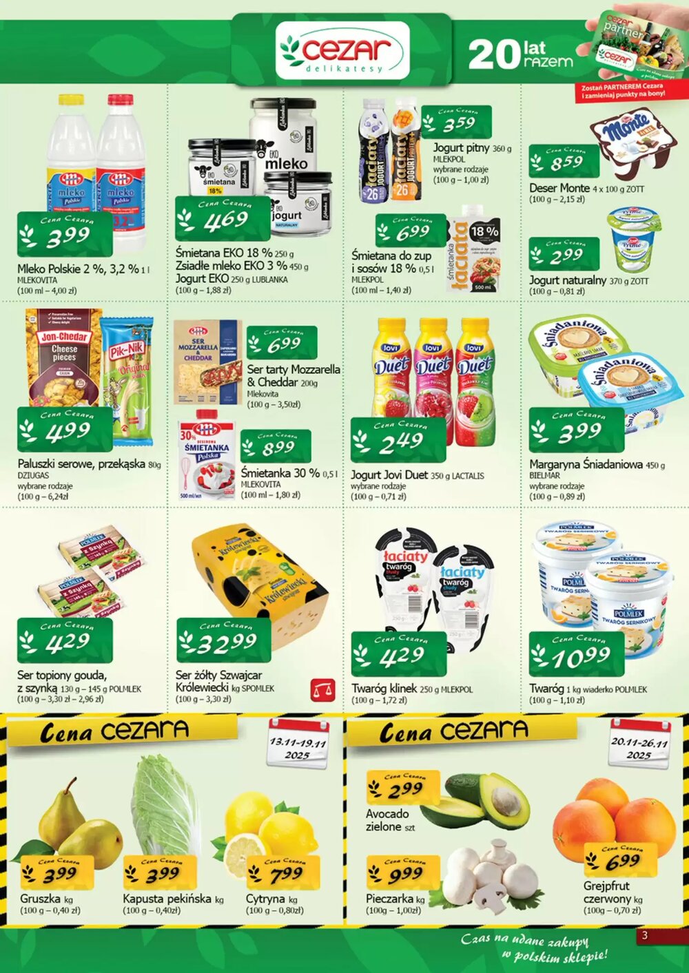 Gazetka promocyjna Cezar Delikatesy  ważna od 13.11.2025 - Strona 3.