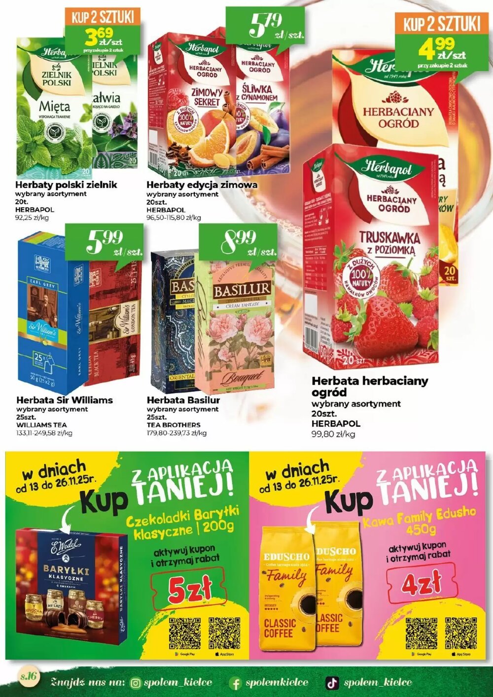 Gazetka promocyjna Społem  ważna od 13.11.2025 - Strona 16.