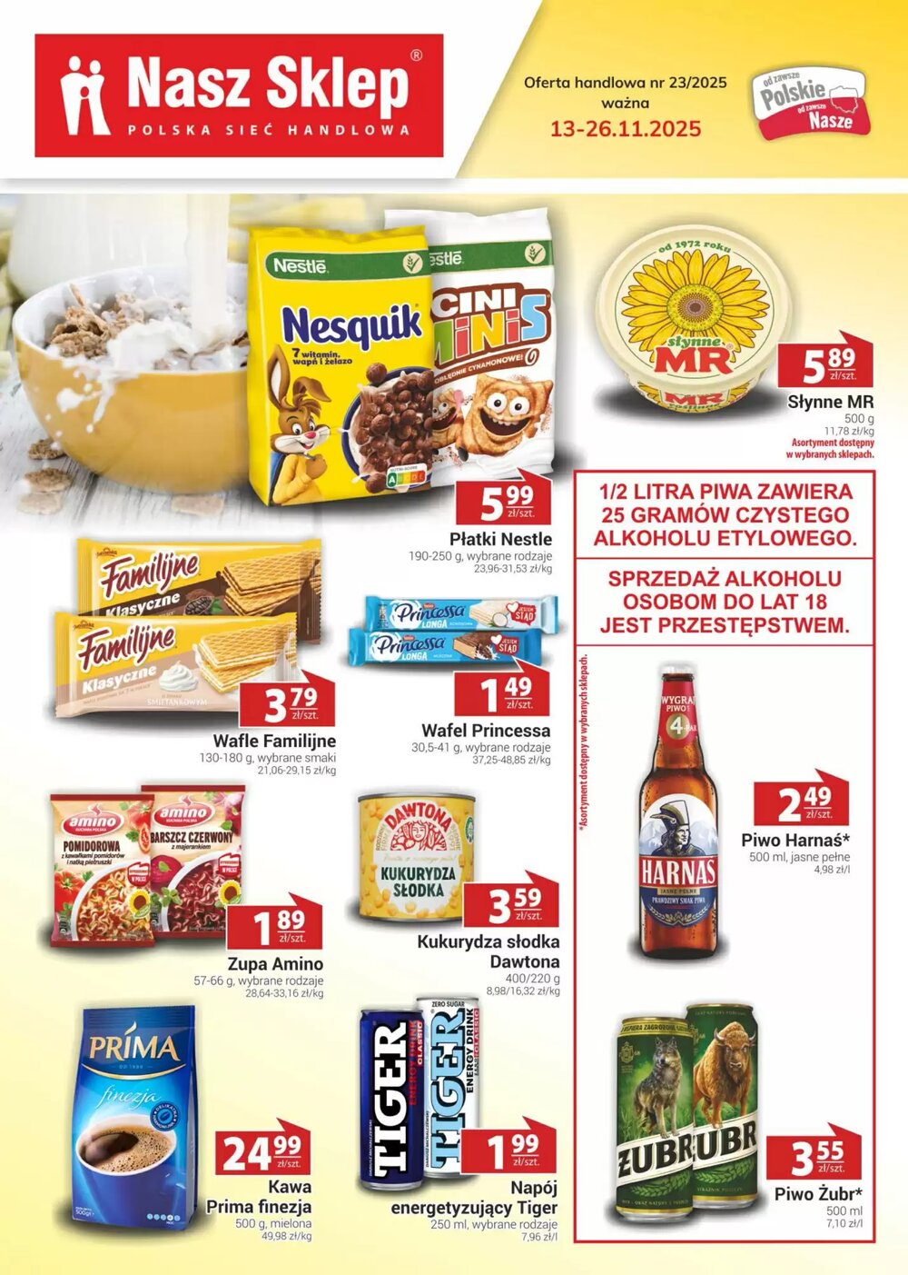 Gazetka promocyjna Nasz Sklep  ważna od 13.11.2025 - Strona 1.