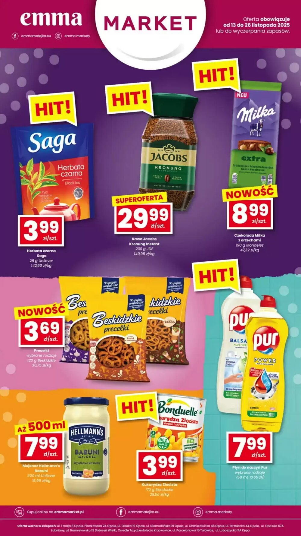 Gazetka promocyjna EMMA market  ważna od 13.11.2025 - Strona 1.