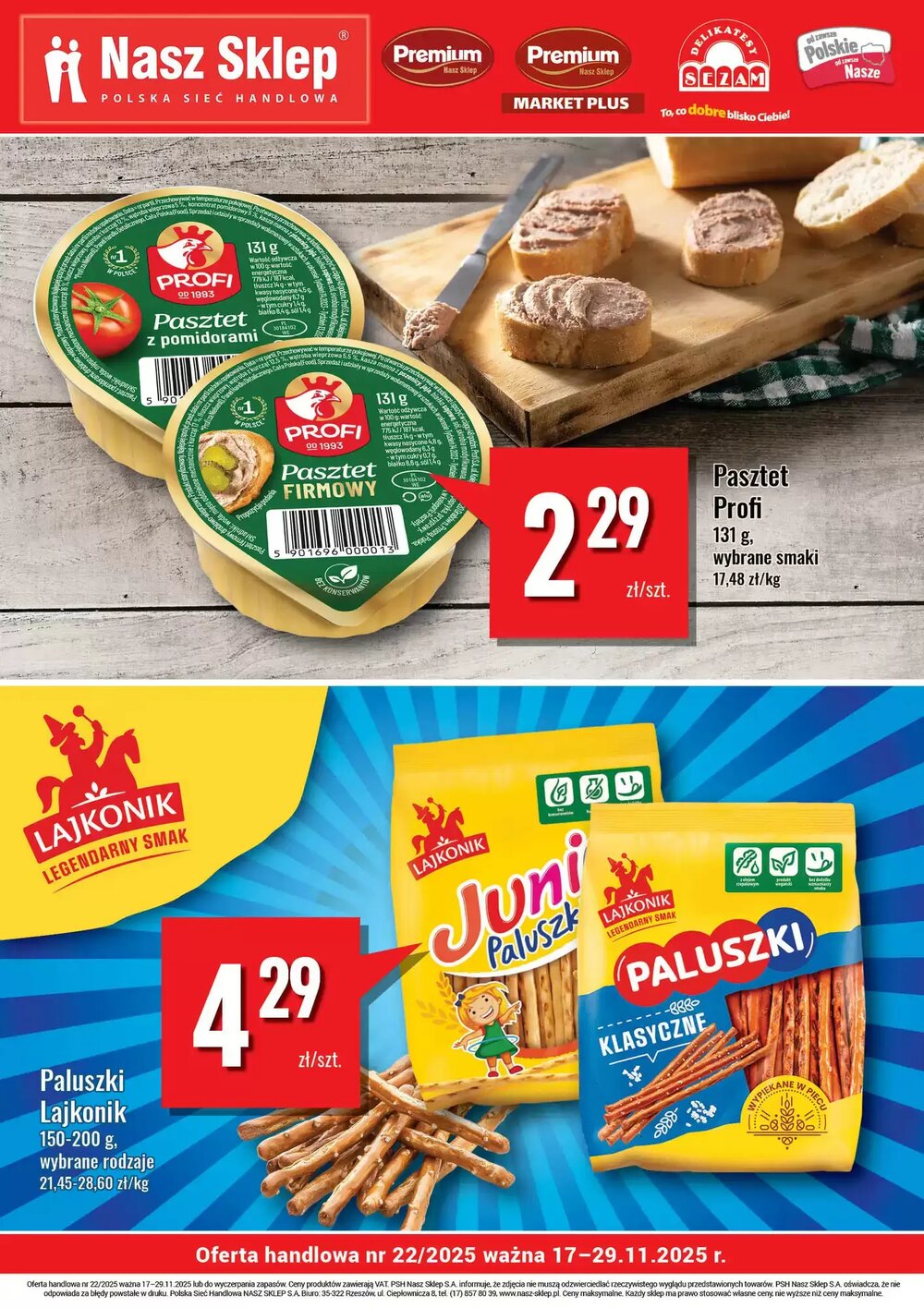 Gazetka promocyjna Delikatesy Sezam  ważna od 17.11.2025 - Strona 1.