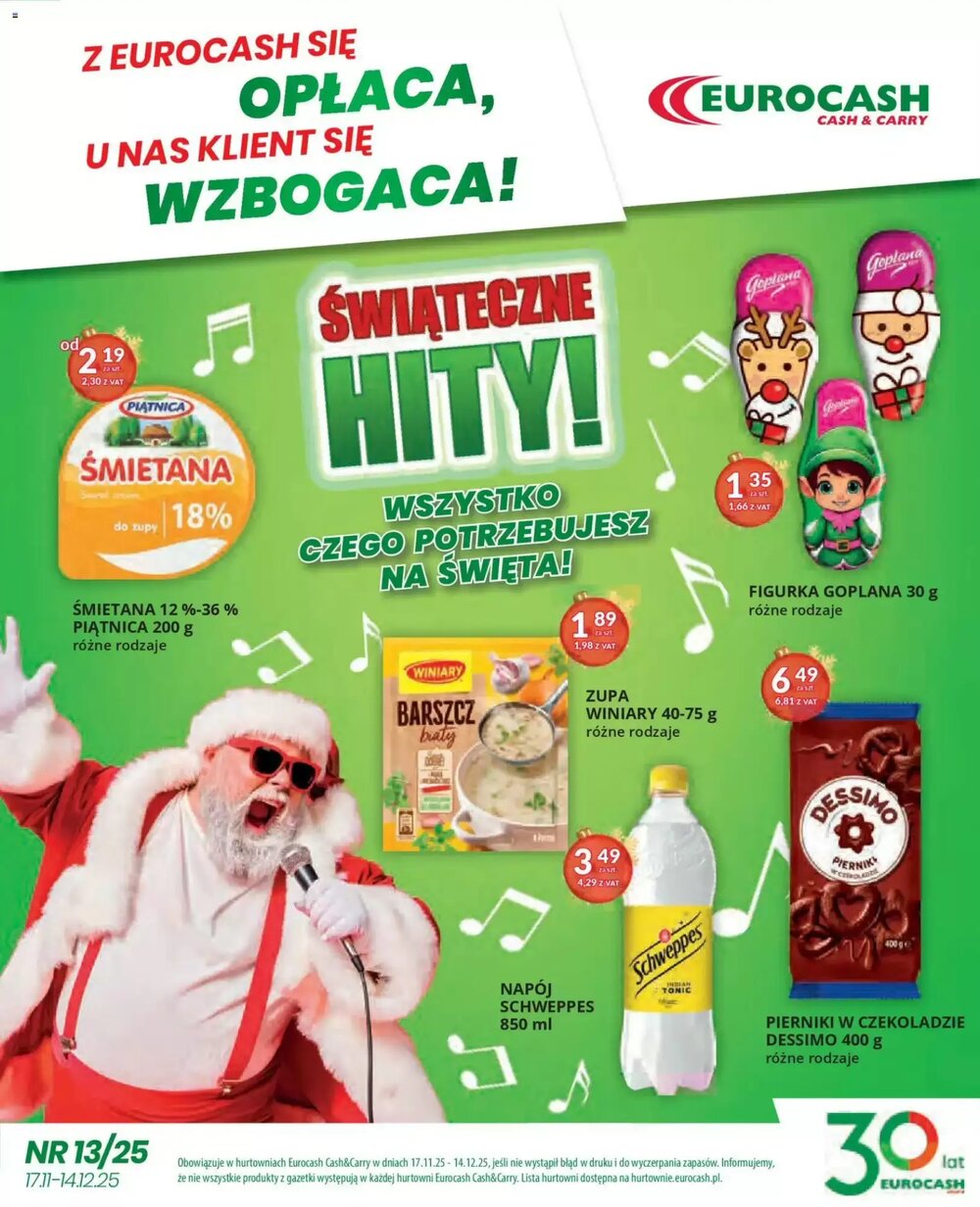 Gazetka promocyjna Eurocash Cash & Carry  ważna od 17.11.2025 - Strona 1.