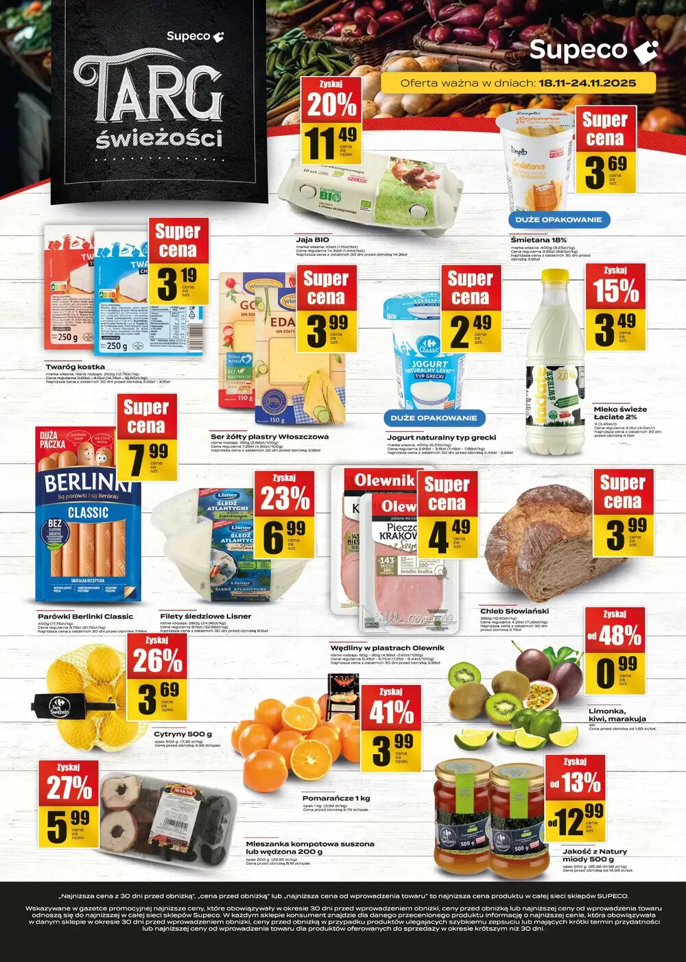 Gazetka promocyjna Supeco  ważna od 18.11.2025 - Strona 1.