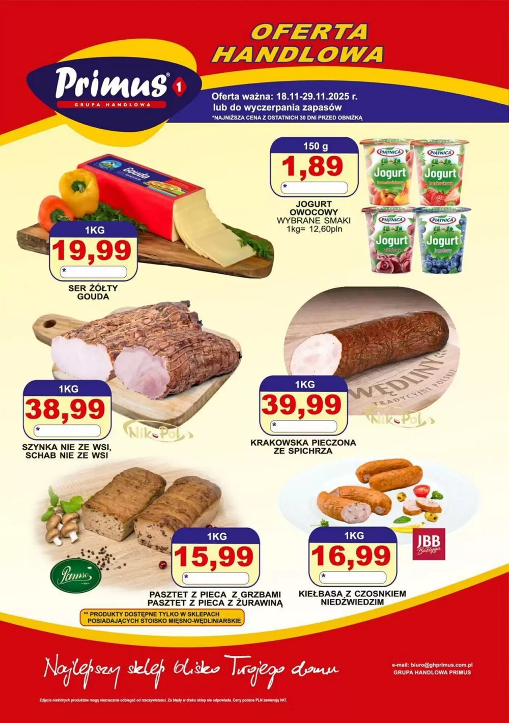 Gazetka promocyjna Primus  ważna od 18.11.2025 - Strona 1.