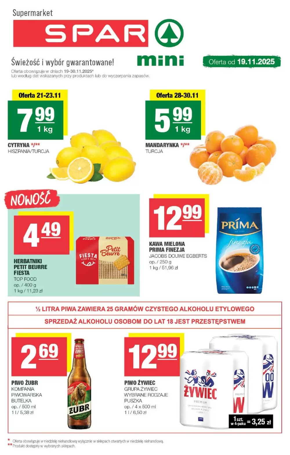 Gazetka promocyjna SPAR mini  ważna od 19.11.2025 - Strona 1.