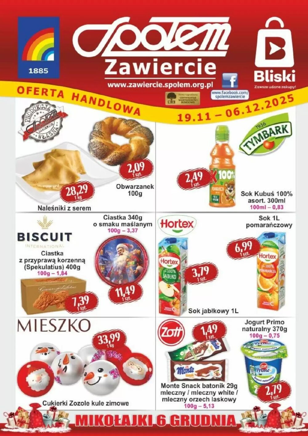 Gazetka promocyjna Społem  ważna od 19.11.2025 - Strona 1.