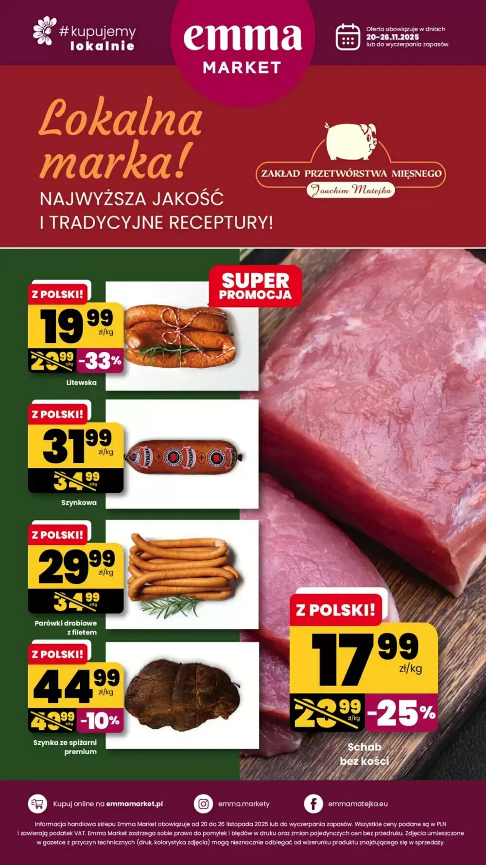Gazetka promocyjna EMMA market  ważna od 20.11.2025 - Strona 1.