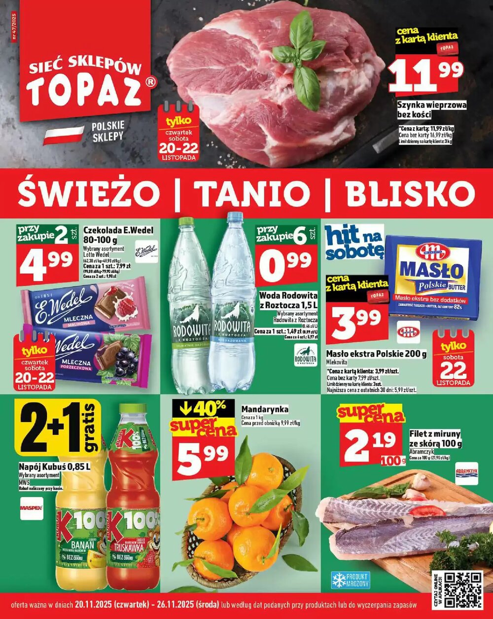 Gazetka promocyjna Topaz  ważna od 20.11.2025 - Strona 1.