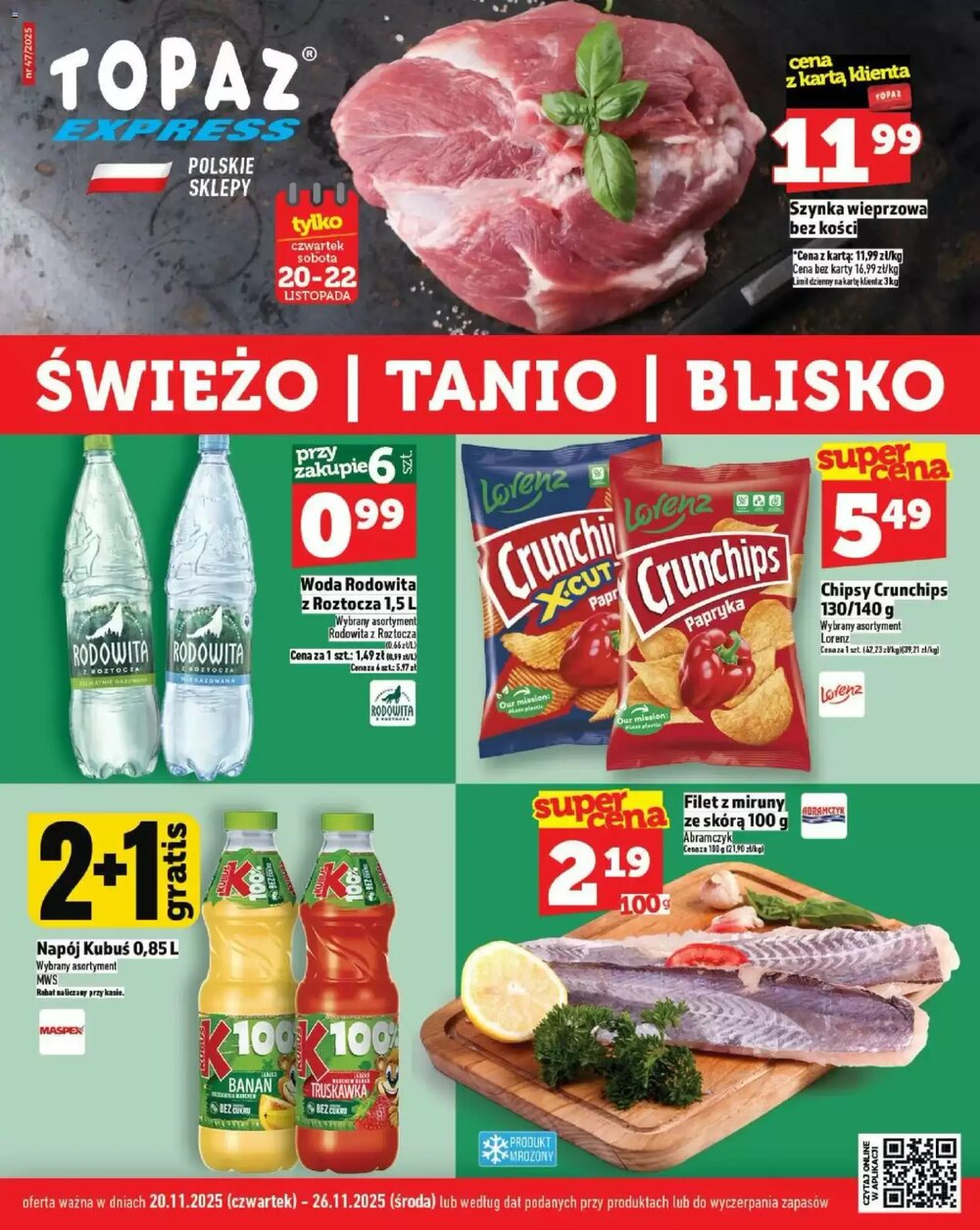 Gazetka promocyjna Topaz Express  ważna od 20.11.2025 - Strona 1.