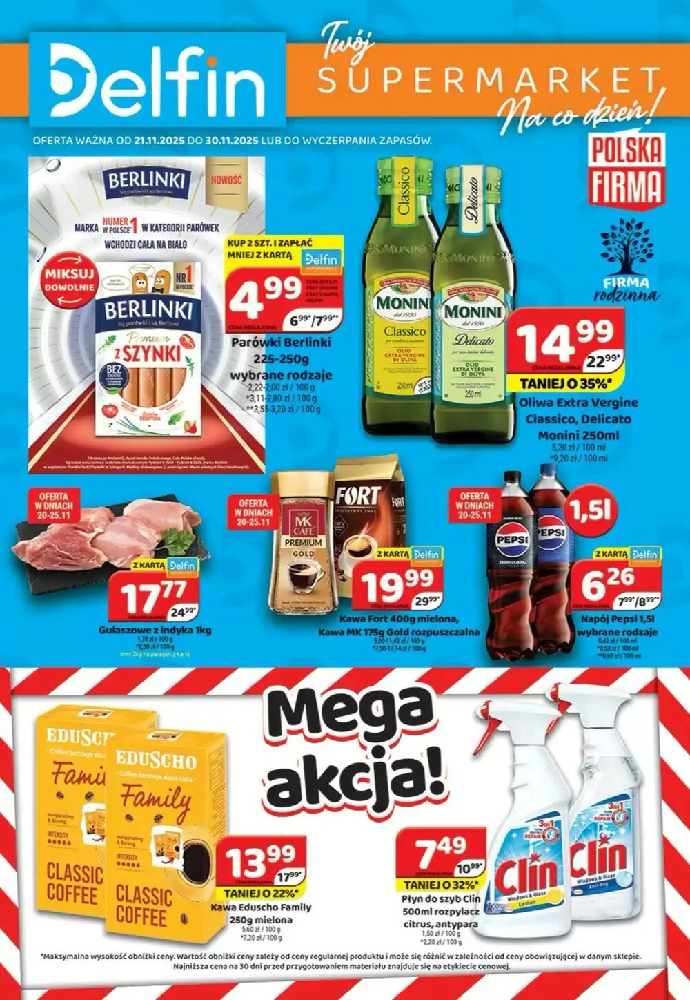 Gazetka promocyjna Delfin  ważna od 21.11.2025 - Strona 1.