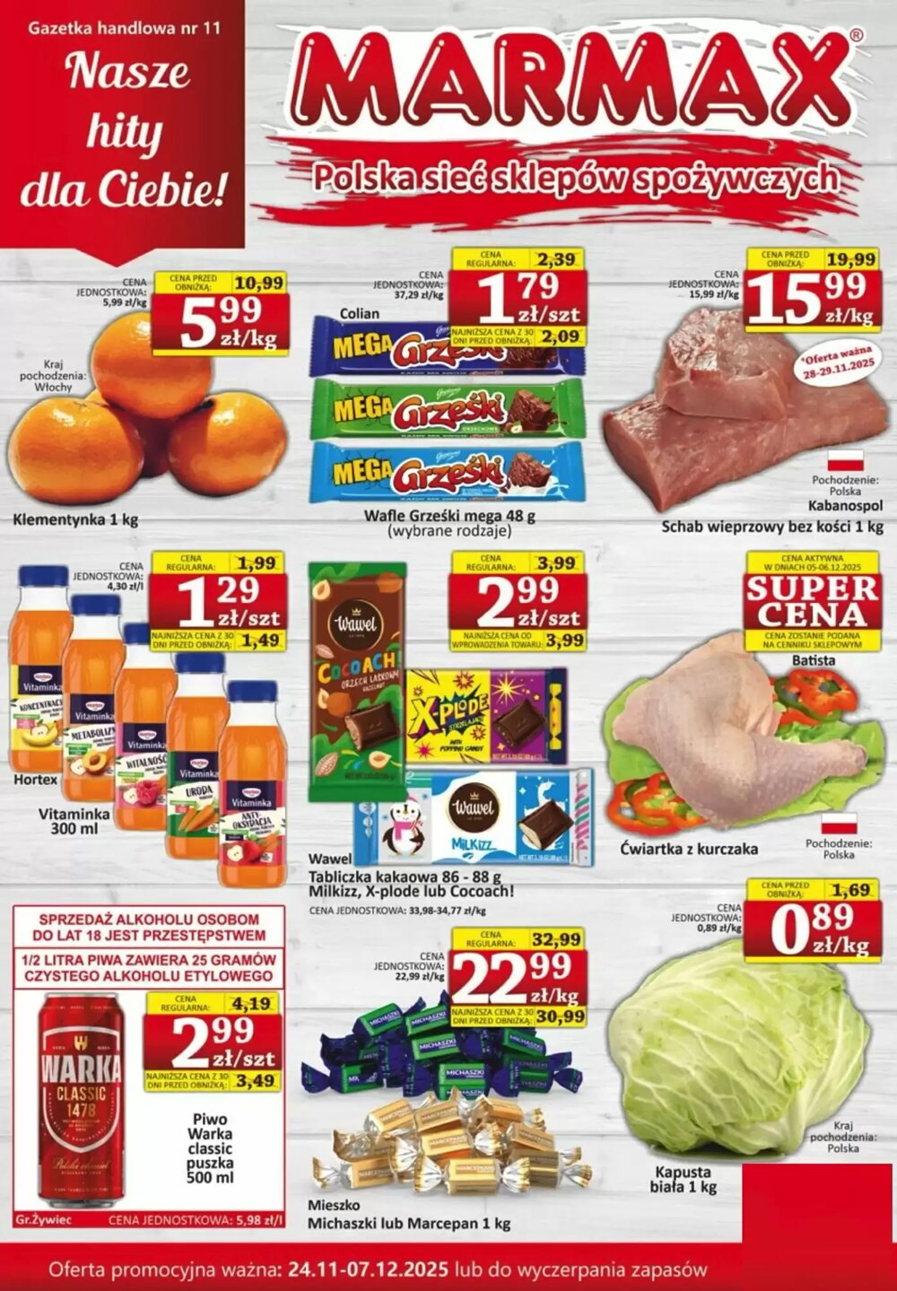 Gazetka promocyjna Marmax  ważna od 24.11.2025 - Strona 1.