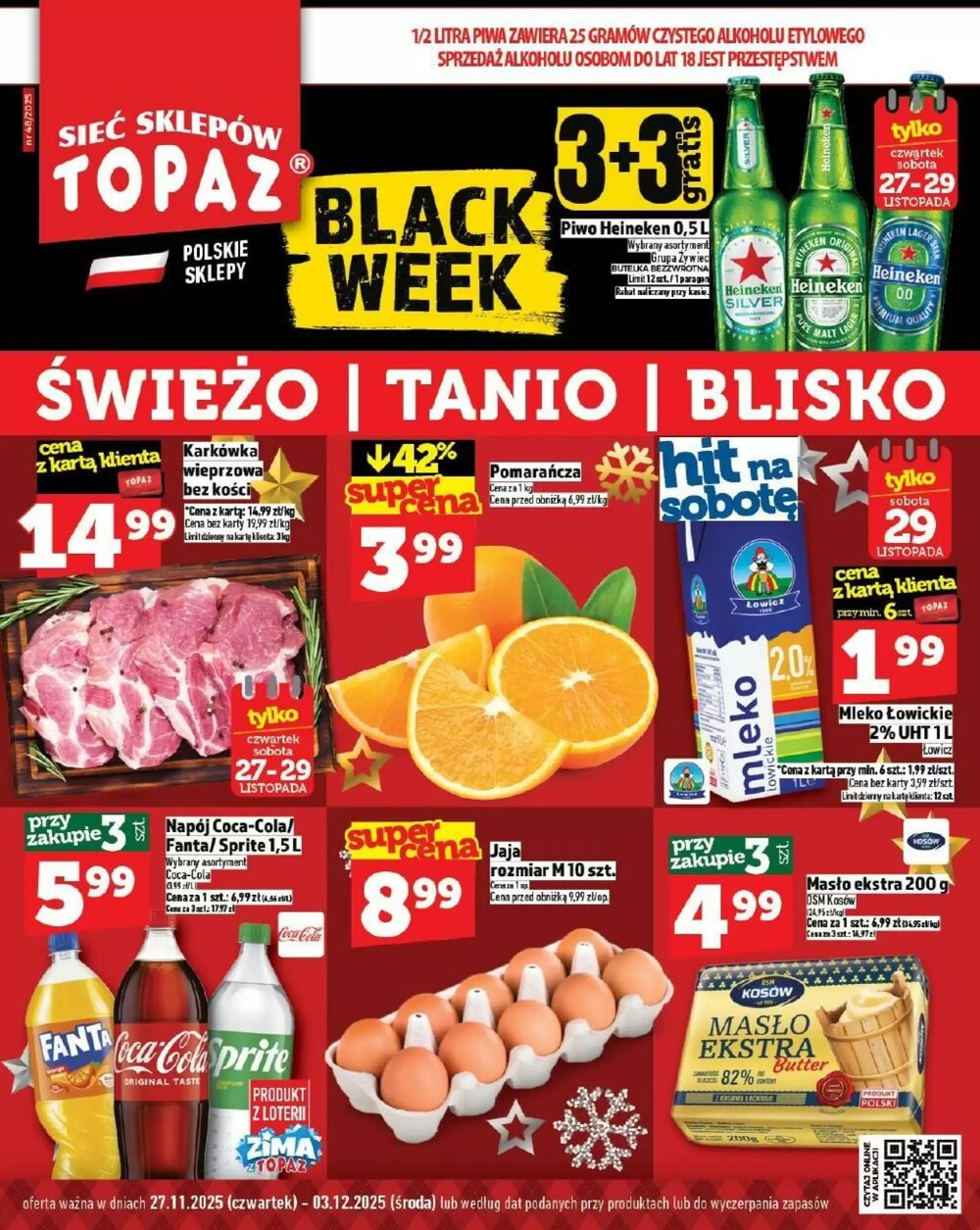 Gazetka promocyjna Topaz  ważna od 27.11.2025 - Strona 1.