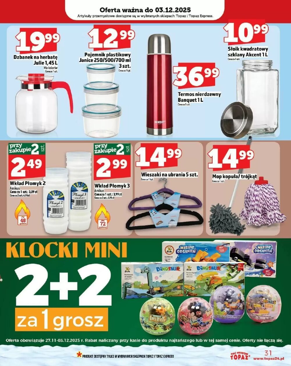 Gazetka promocyjna Topaz  ważna od 27.11.2025 - Strona 31.