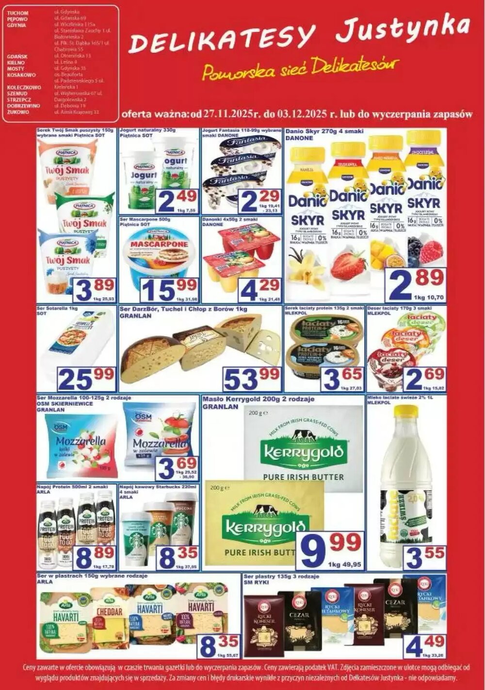 Gazetka promocyjna Delikatesy Justynka  ważna od 27.11.2025 - Strona 4.