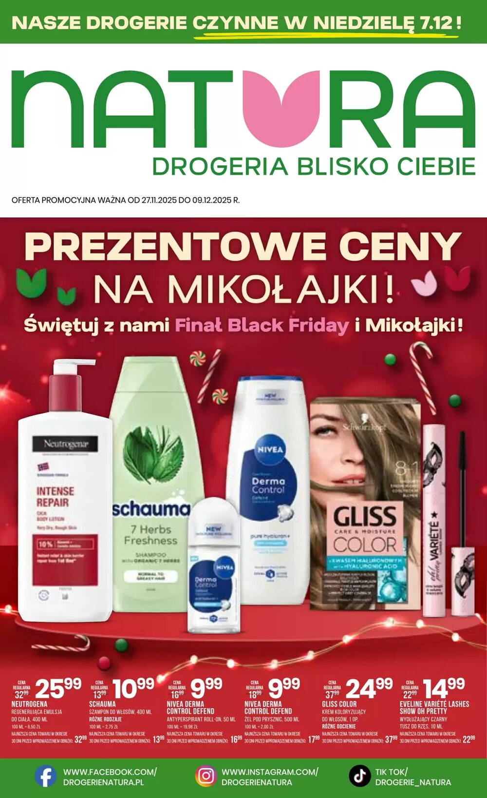 Gazetka promocyjna Drogerie Natura  ważna od 27.11.2025 - Strona 1.
