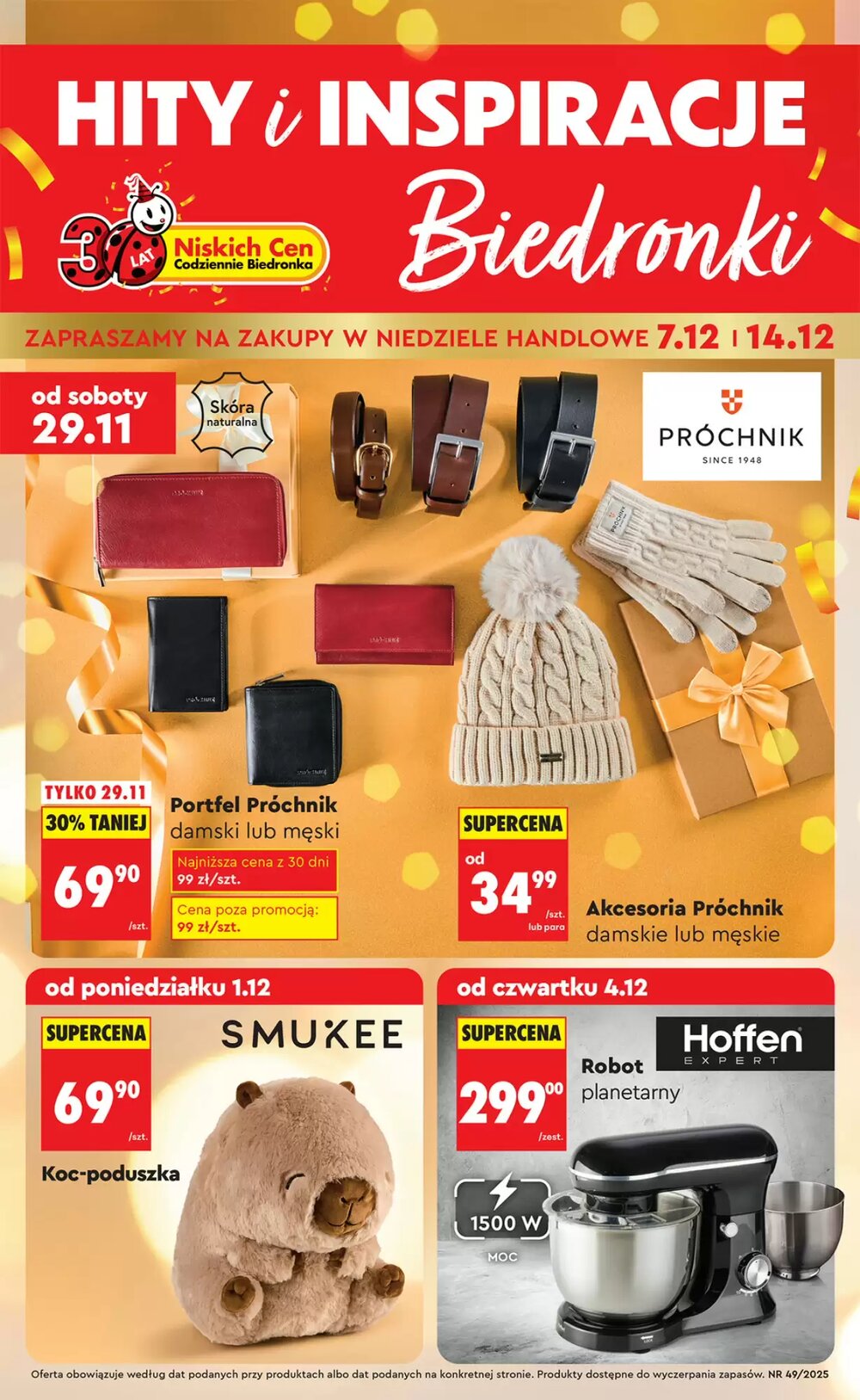 Gazetka promocyjna Biedronka  ważna od 29.11.2025 - Strona 1.