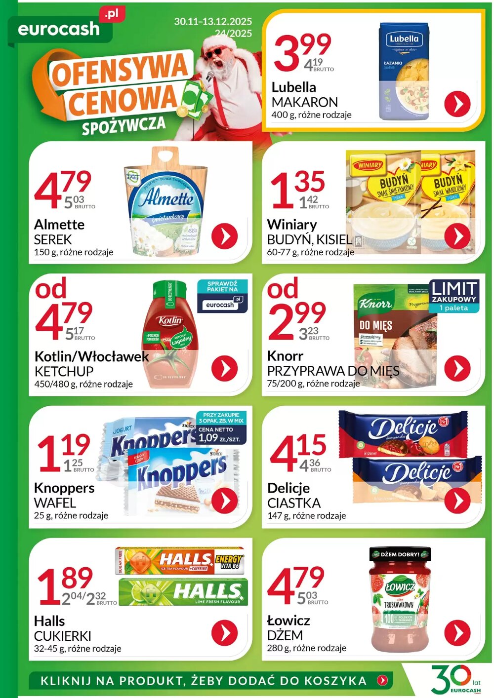 Gazetka promocyjna Eurocash  ważna od 30.11.2025 - Strona 1.