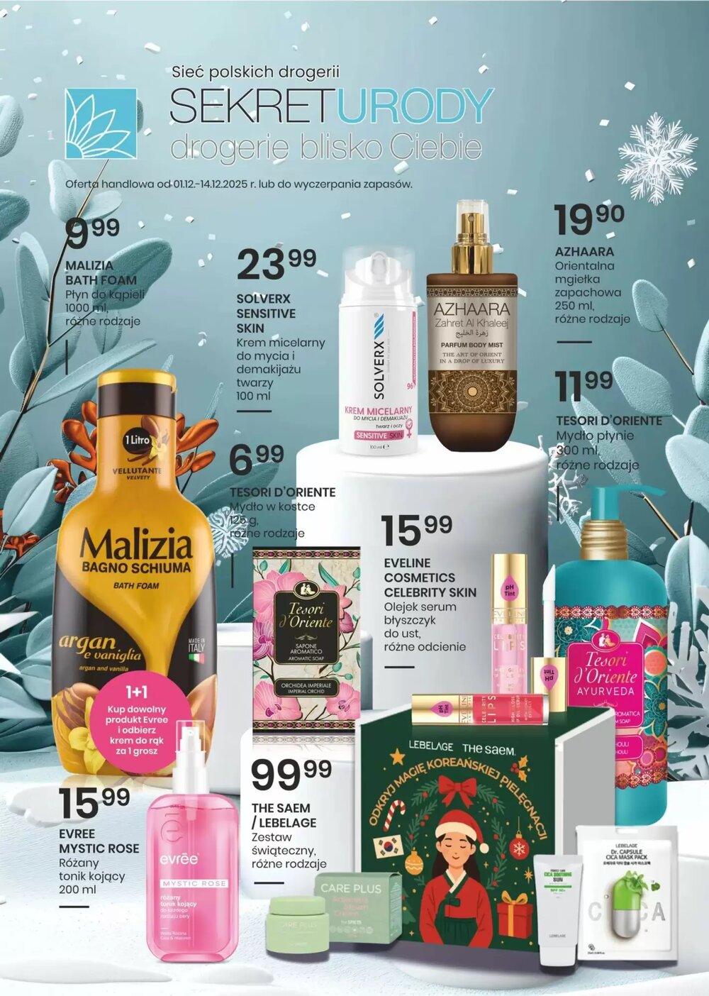 Gazetka promocyjna Sekret Urody  ważna od 01.12.2025 - Strona 1.