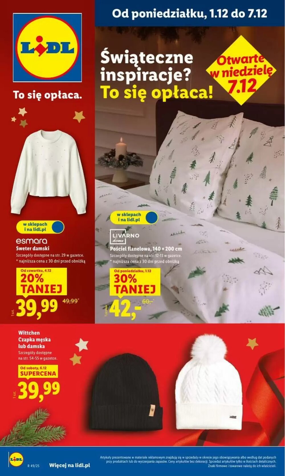Gazetka promocyjna Lidl  ważna od 01.12.2025 - Strona 1.