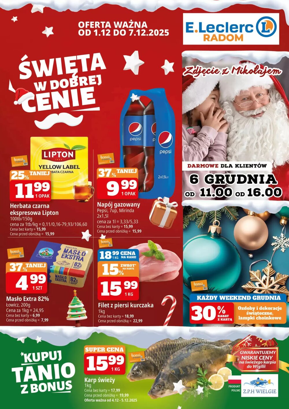 Gazetka promocyjna E.Leclerc  ważna od 01.12.2025 - Strona 1.