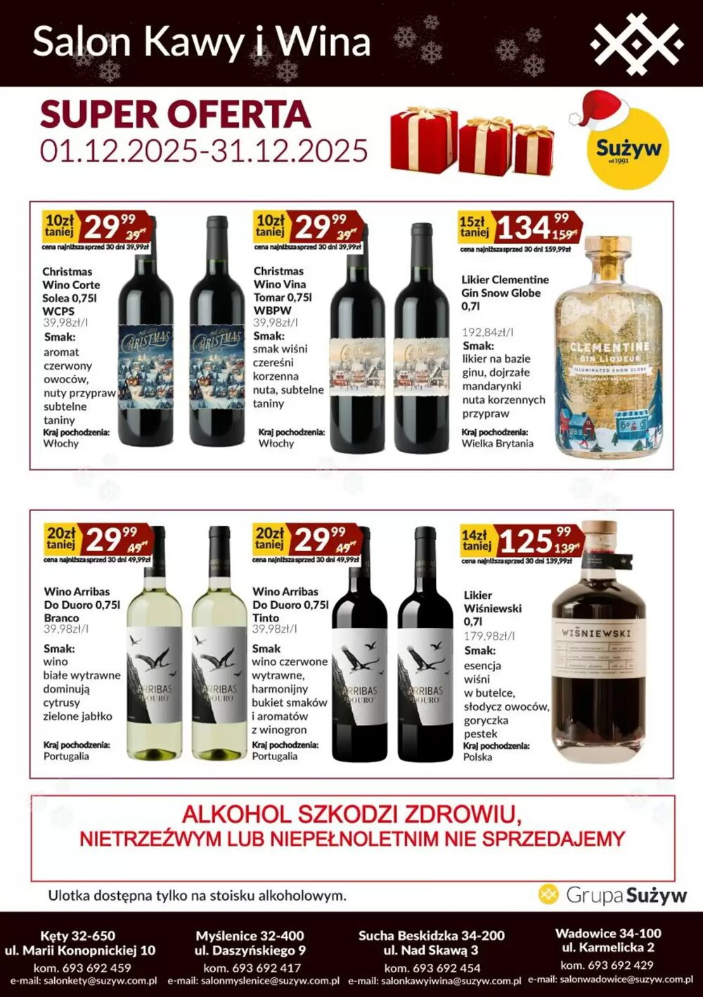 Gazetka promocyjna Sużyw  ważna od 01.12.2025 - Strona 1.