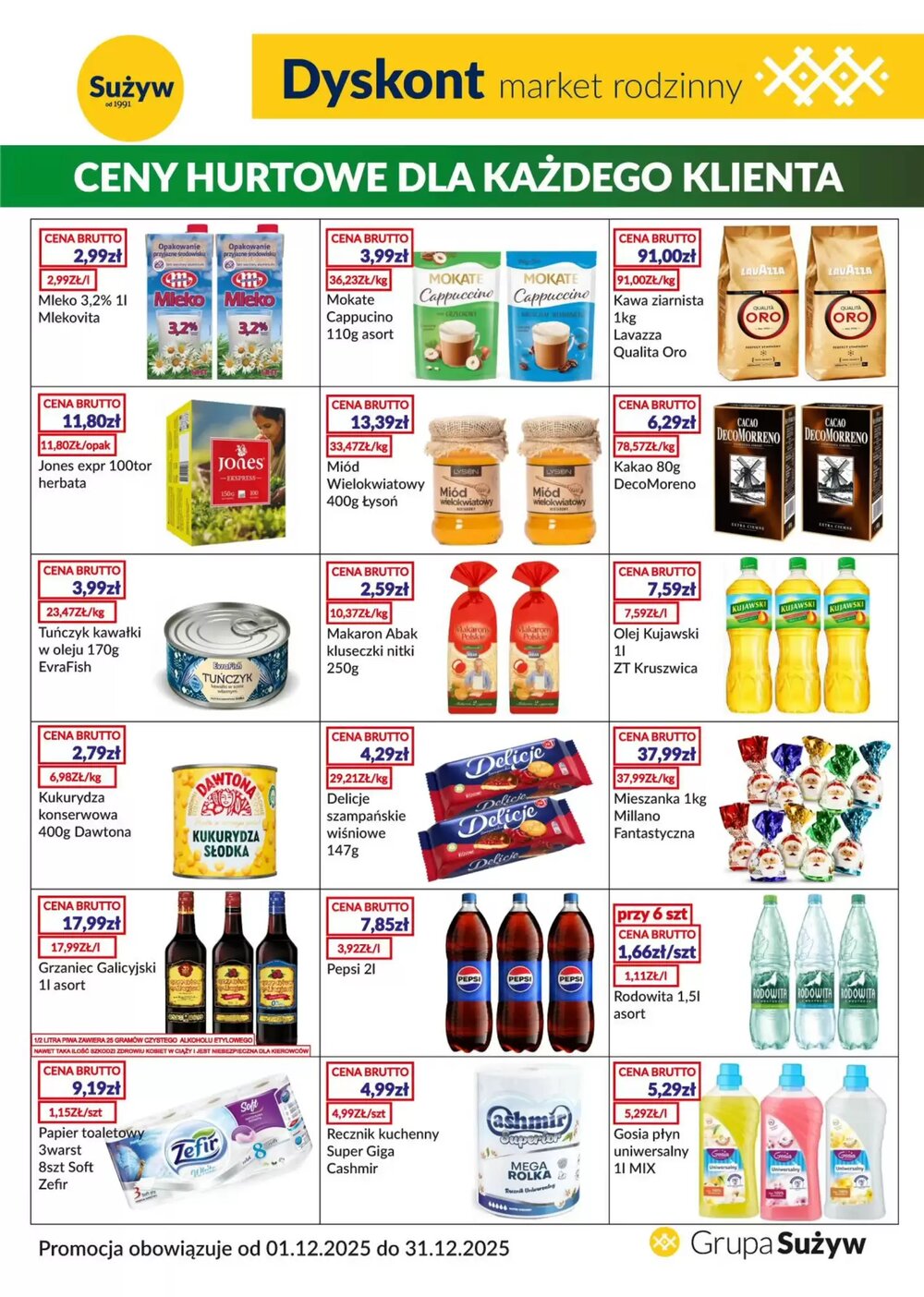 Gazetka promocyjna Sużyw  ważna od 01.12.2025 - Strona 1.
