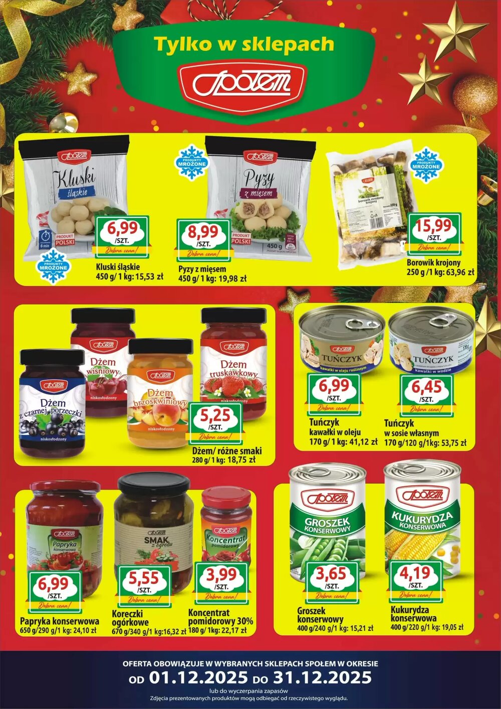 Gazetka promocyjna Społem  ważna od 01.12.2025 - Strona 1.