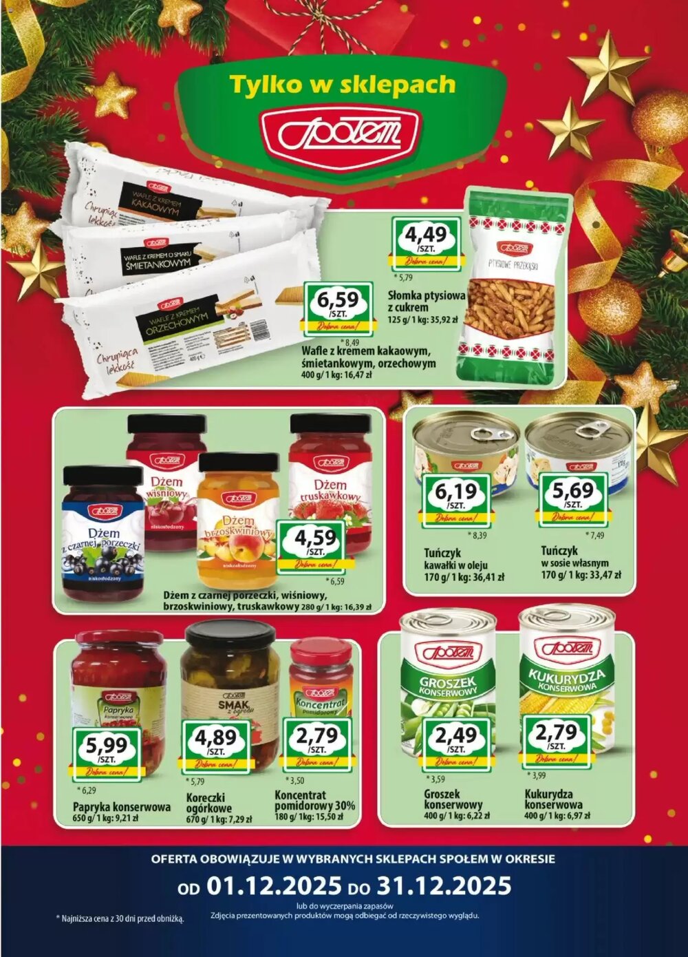 Gazetka promocyjna Społem  ważna od 01.12.2025 - Strona 1.