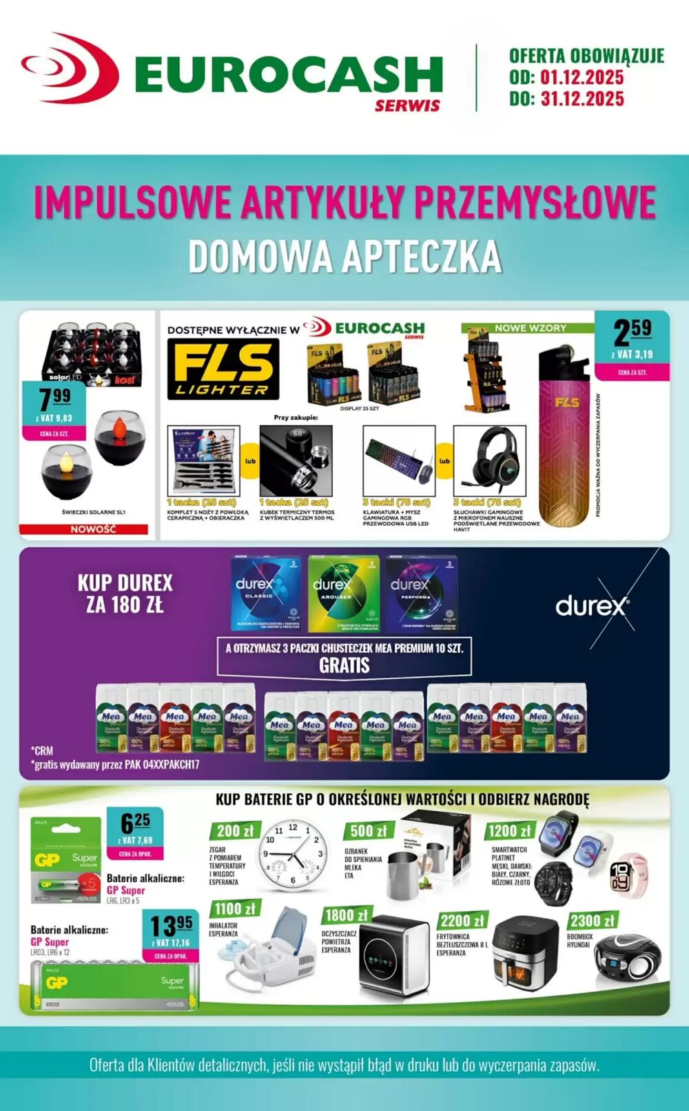 Gazetka promocyjna Eurocash  ważna od 01.12.2025 - Strona 1.