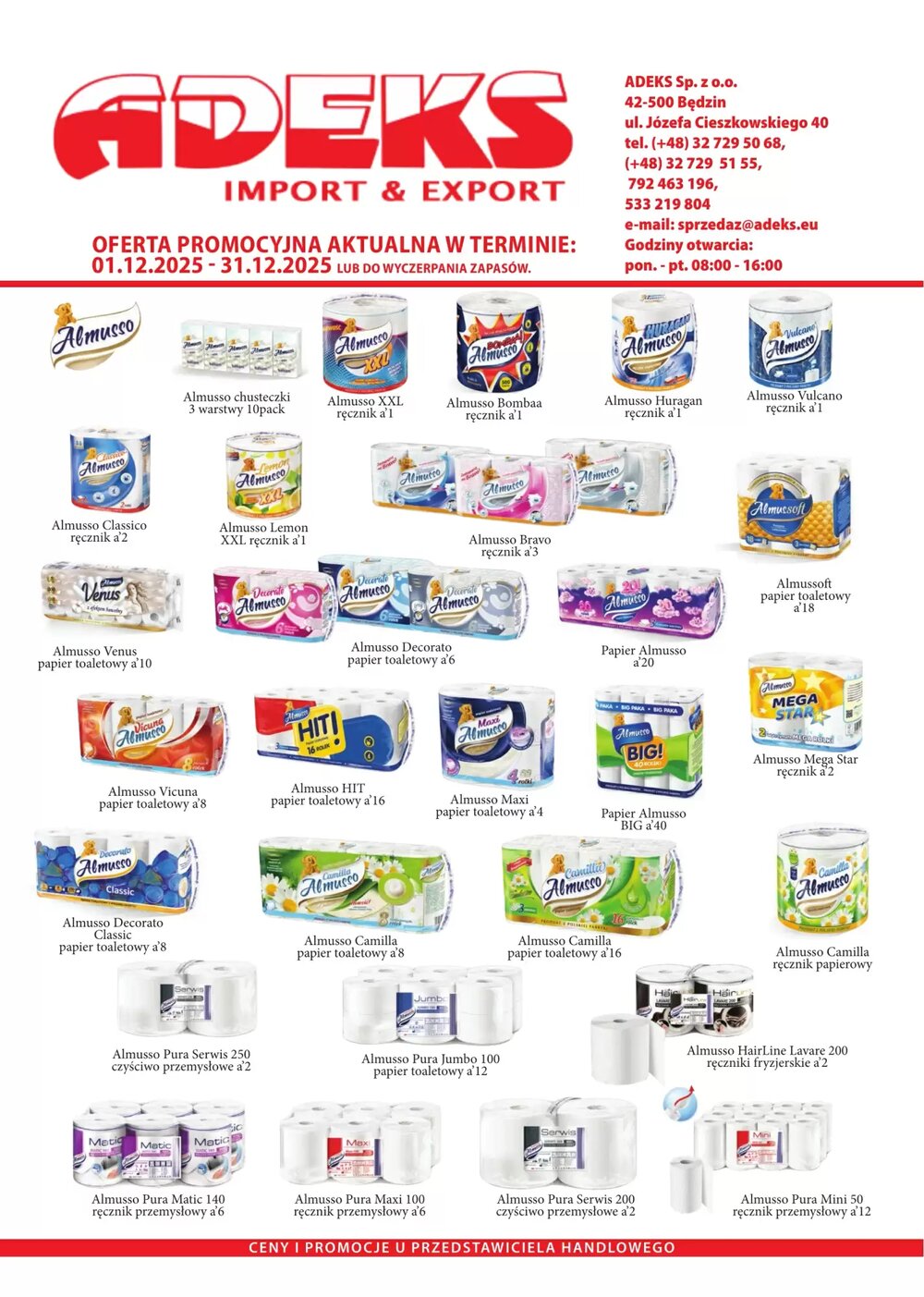 Gazetka promocyjna ADEKS  ważna od 01.12.2025 - Strona 1.