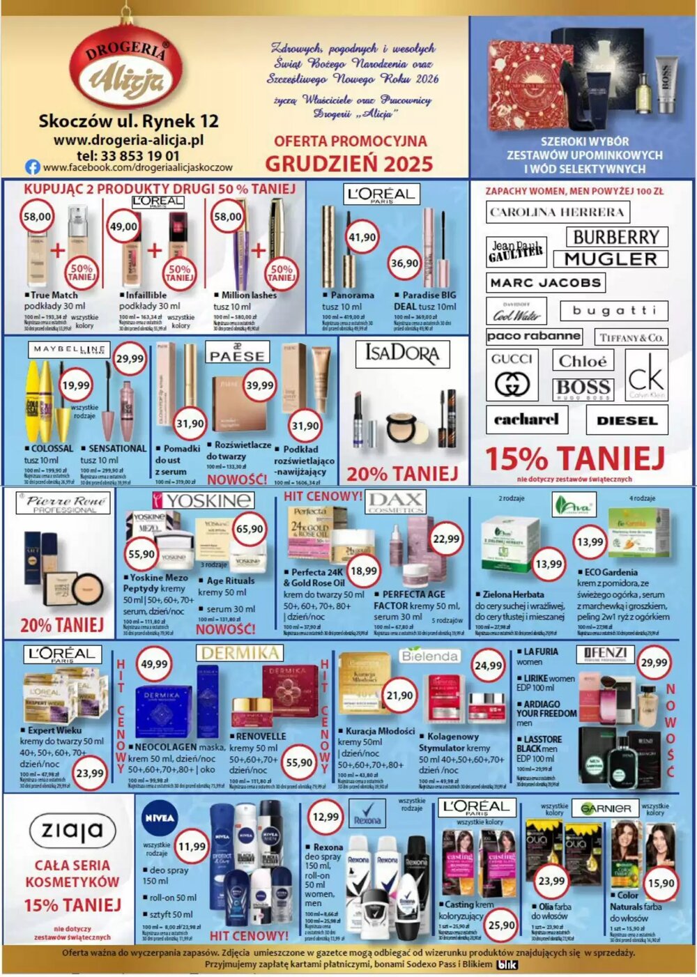 Gazetka promocyjna Drogeria alicja  ważna od 01.12.2025 - Strona 1.