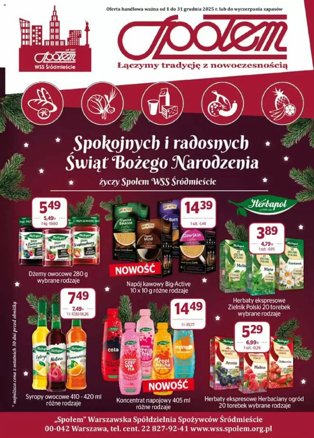 Gazetka promocyjna Społem  ważna od 01.12.2025 - Strona 1.